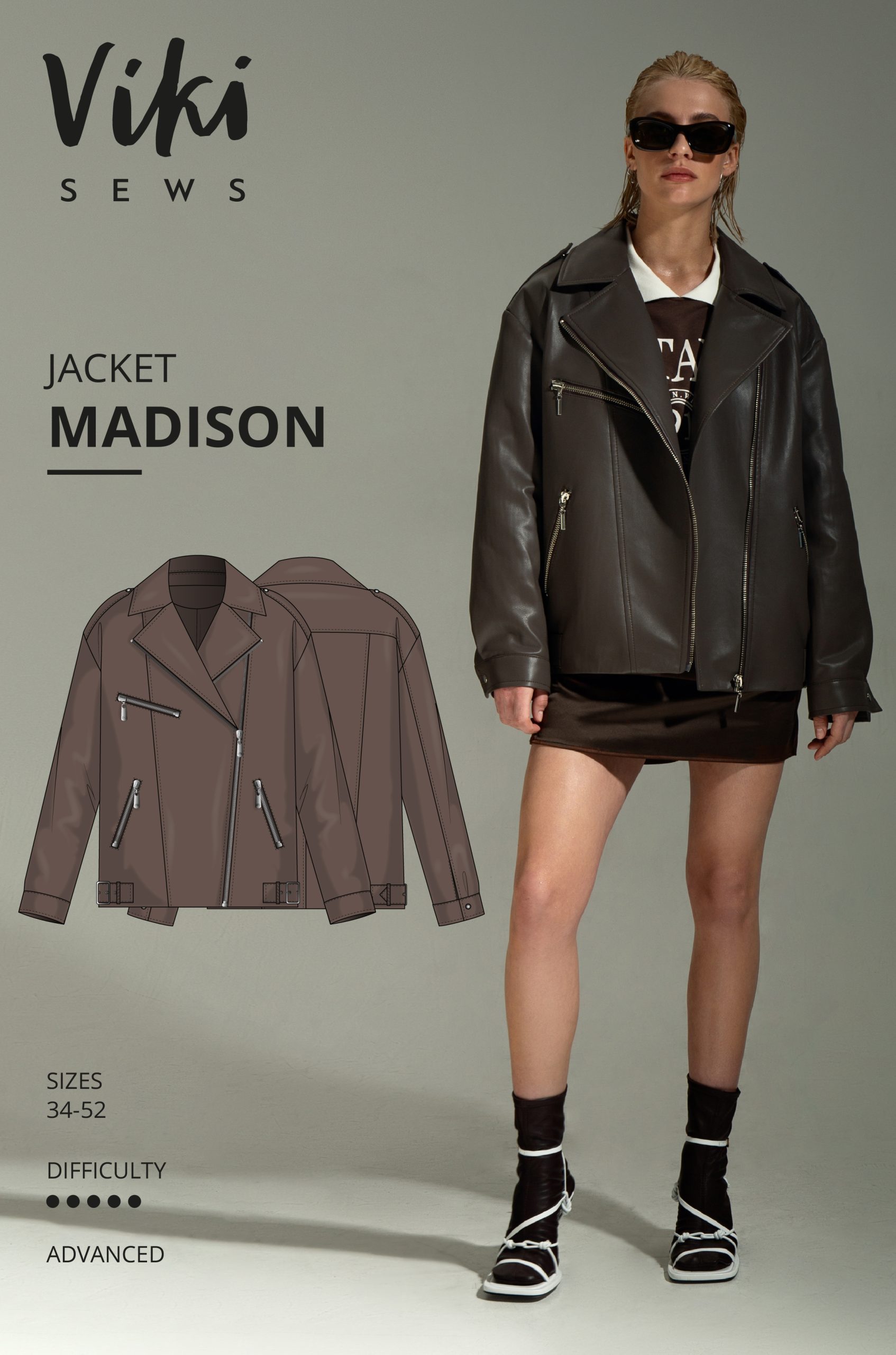 ジャケット・アウター Theory Madison Leather Brumie Blouson Vikisews Madison Jacket PDF – The Fold Line
