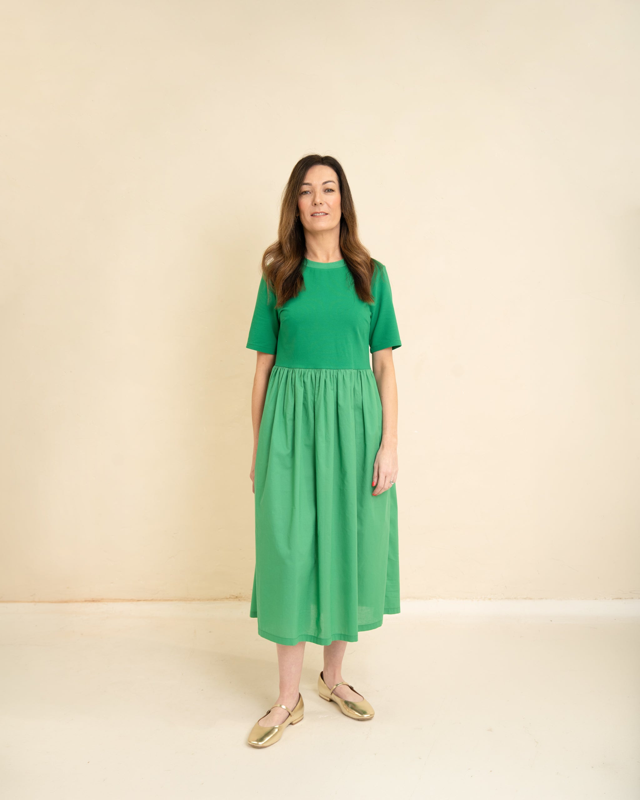 Little Rosy Cheeks Maize Dress