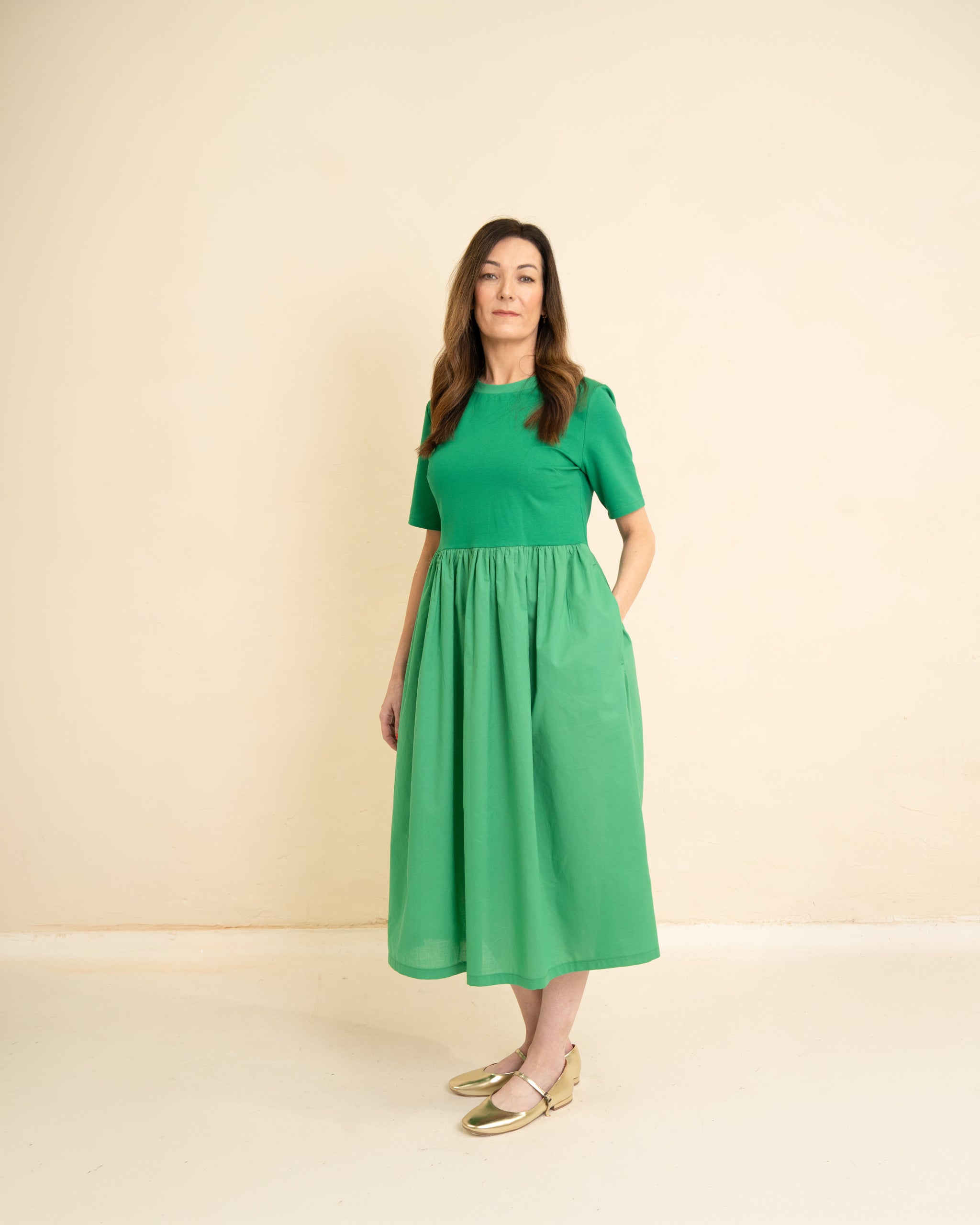 Little Rosy Cheeks Maize Dress