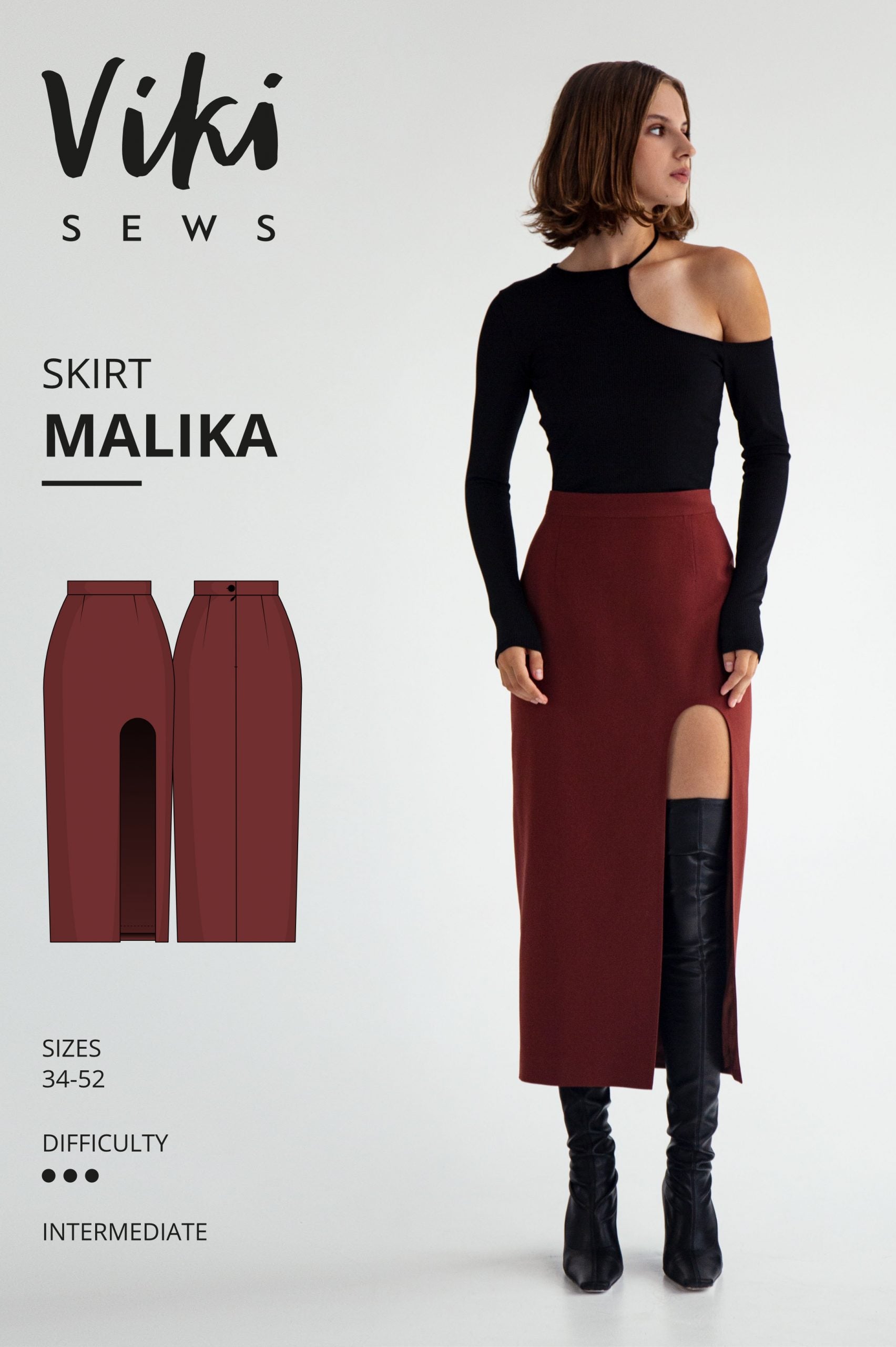 Vikisews Malika Skirt