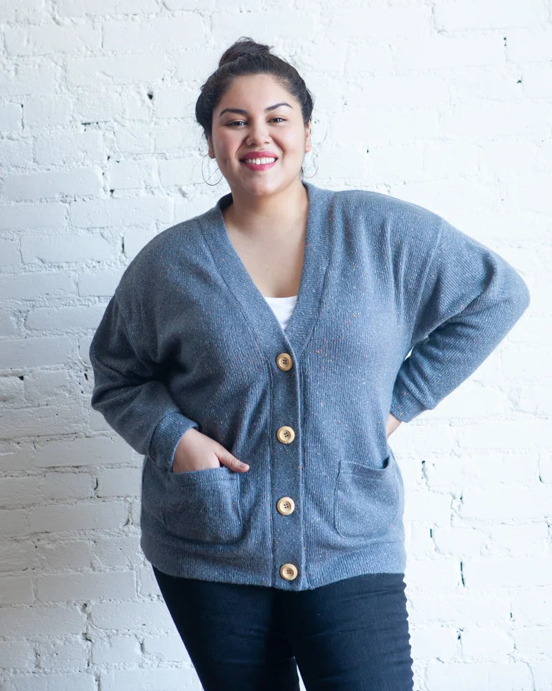 【THE MOZZ】Low Button Cardigan Setup Arach&Cloz Womens Spring Summer 2024 Cardigan Sweaters Short