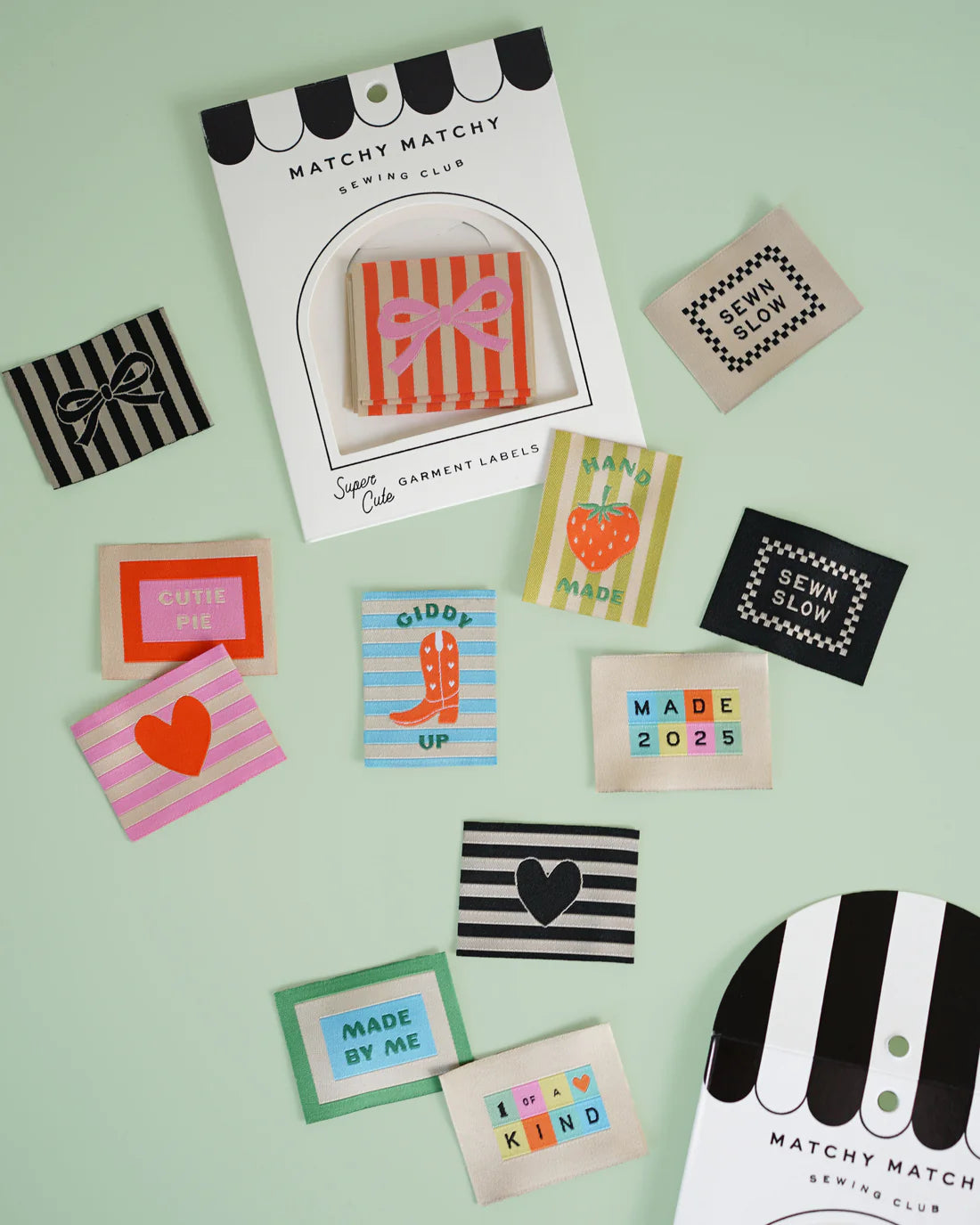 Matchy Matchy 'Black Bow Large' Labels