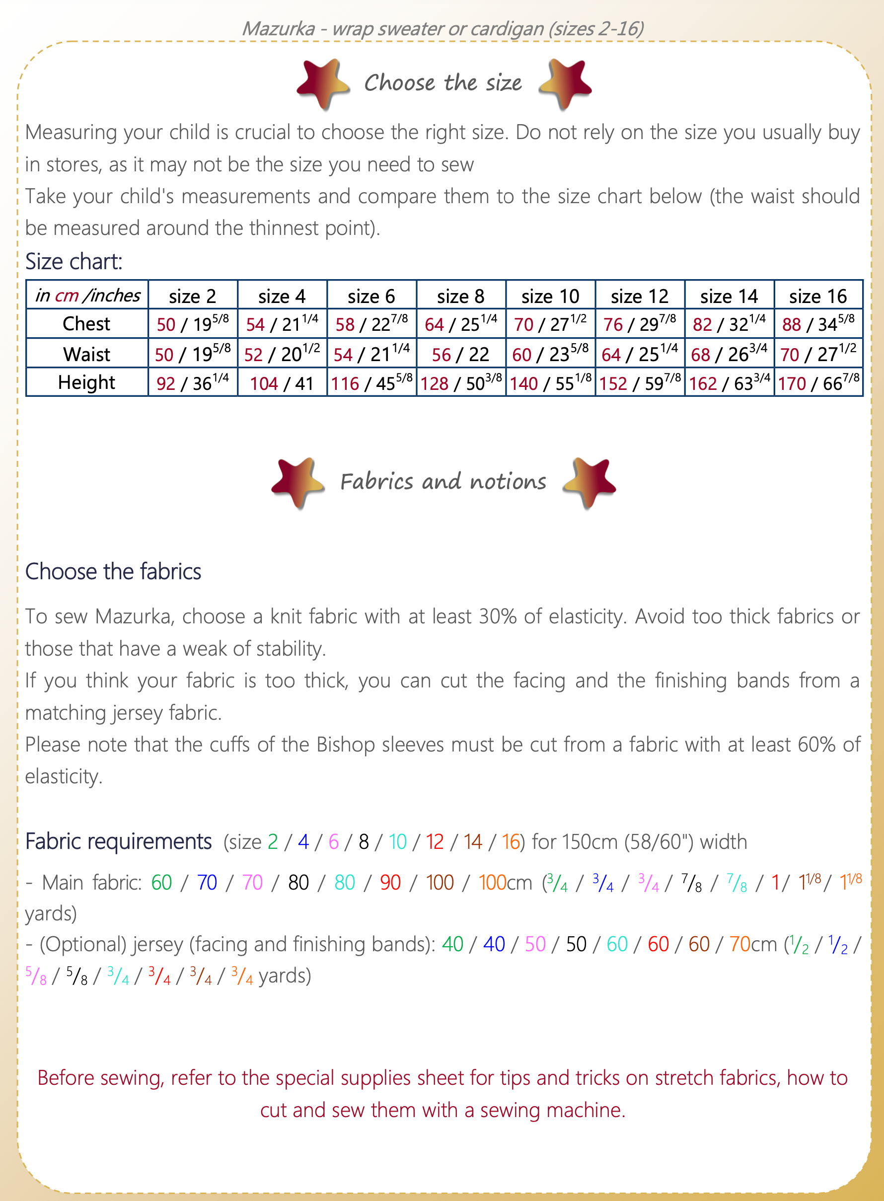 Petits D'om Mazurka Wrap Sweater or Cardigan