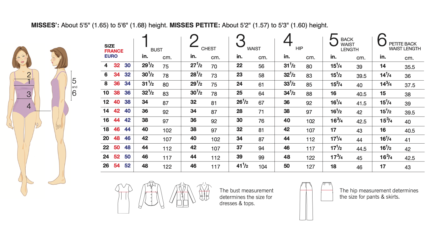 McCalls Tops and Trousers M7757