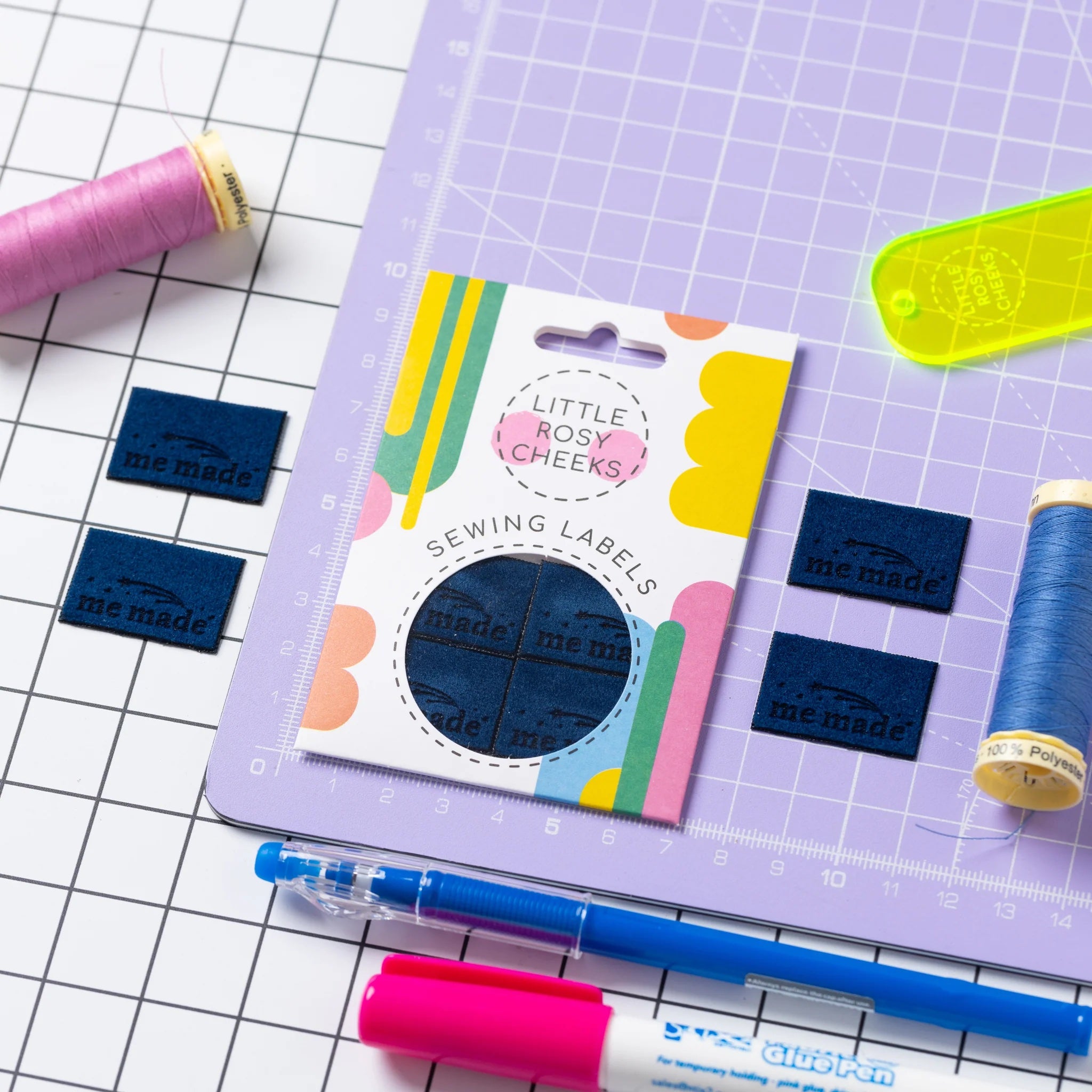 Little Rosy Cheeks 'Me Made Star Blue Velvet' Labels