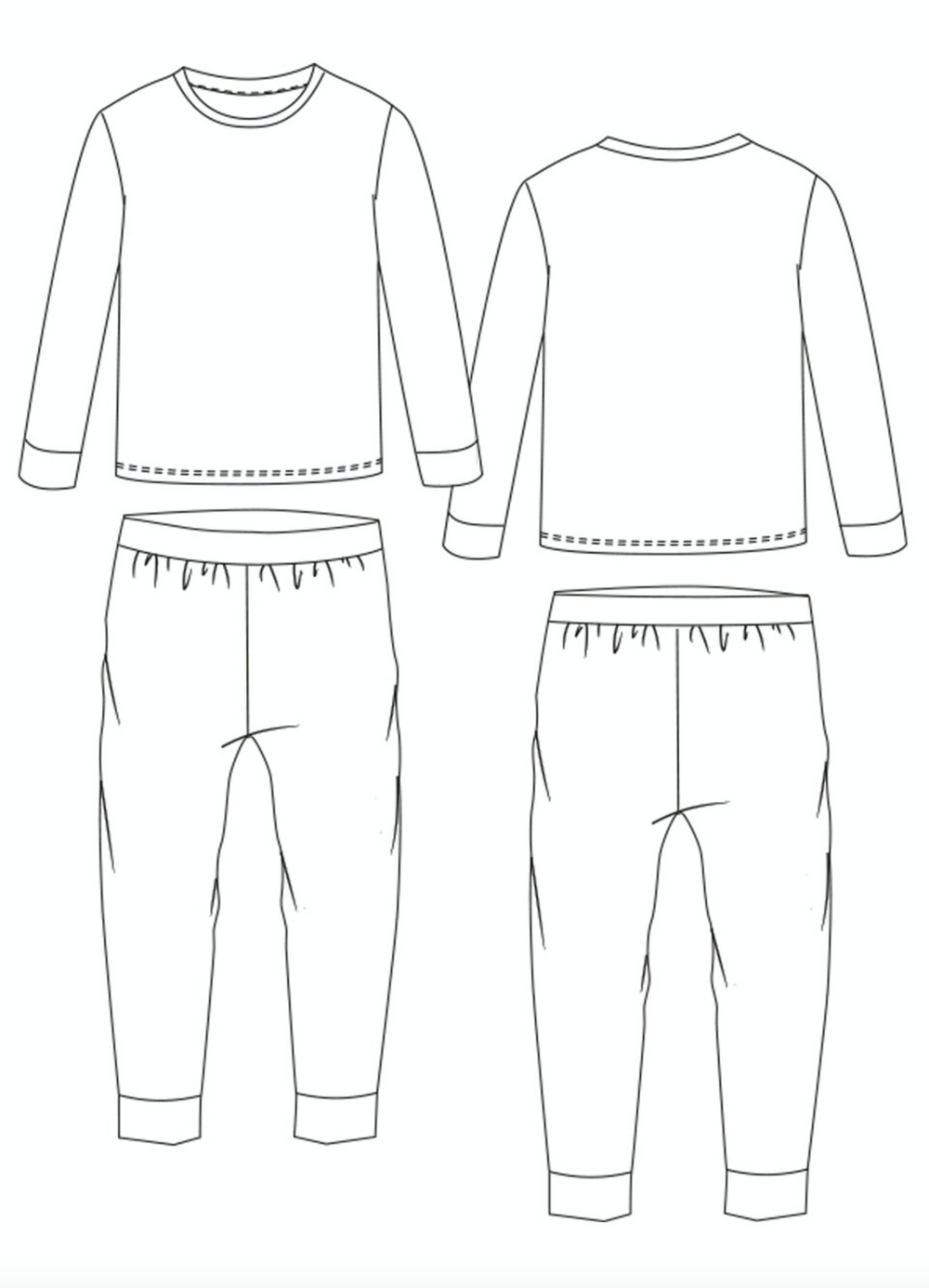 Pattern Paper Scissors Men's Perri PJs – The Fold Line