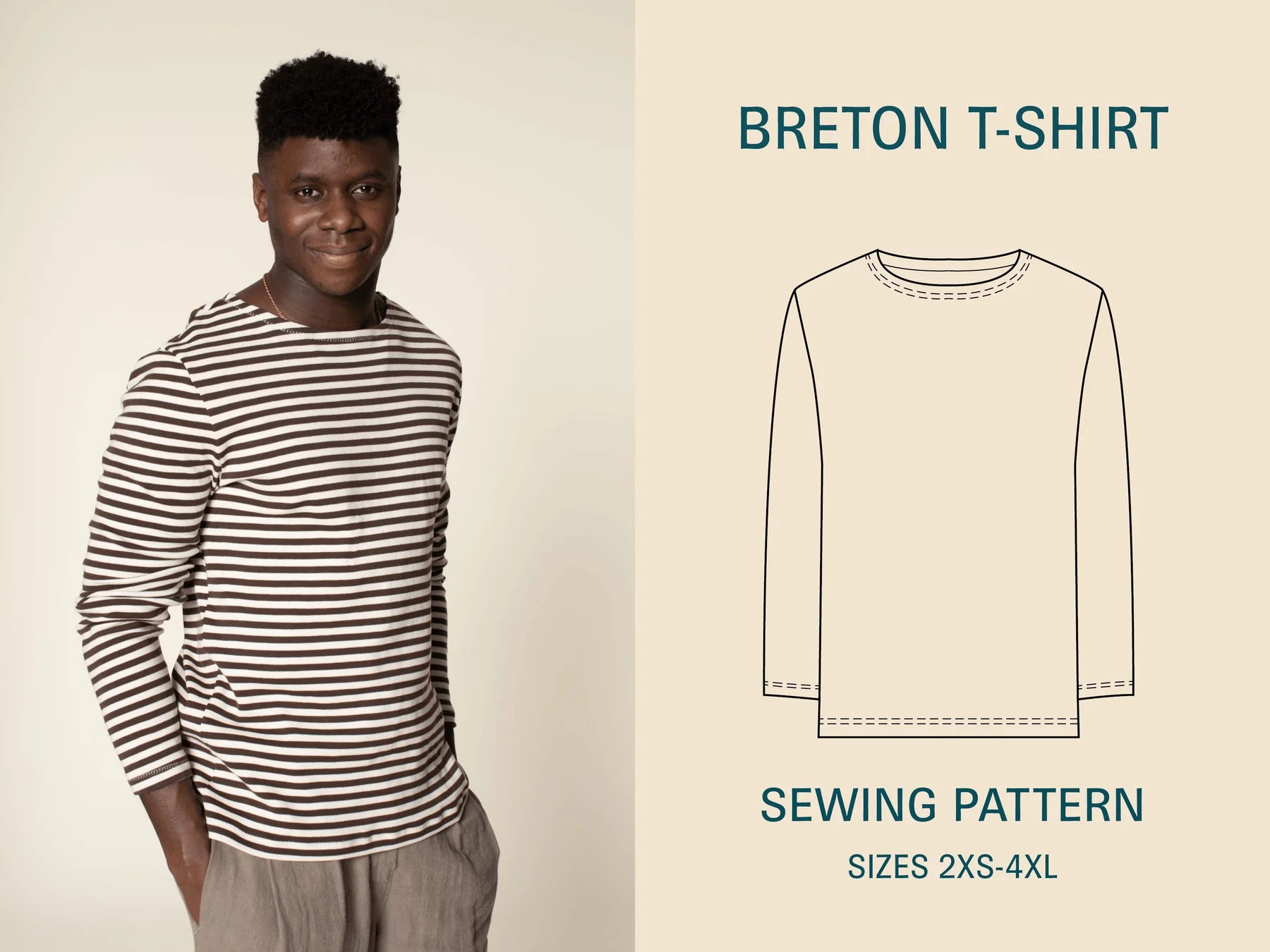 Wardrobe by Me Men's Breton T-shirt