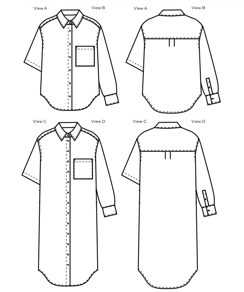 True Bias Merritt Shirt and Dress