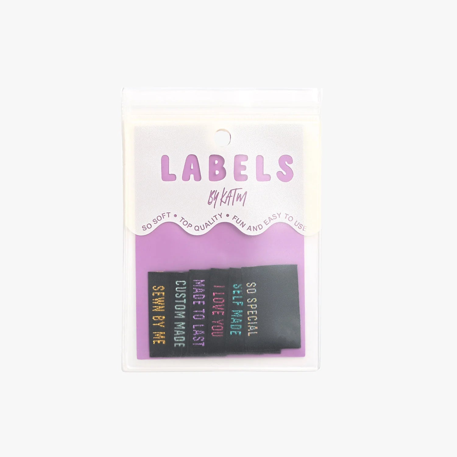 Kylie & The Machine 'Metallic Side Seams (Black)' Labels