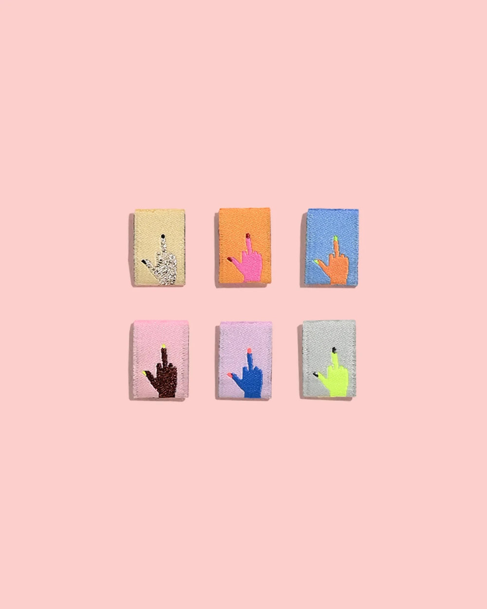 Kylie & The Machine 'Middle Finger Mini Hands' Labels