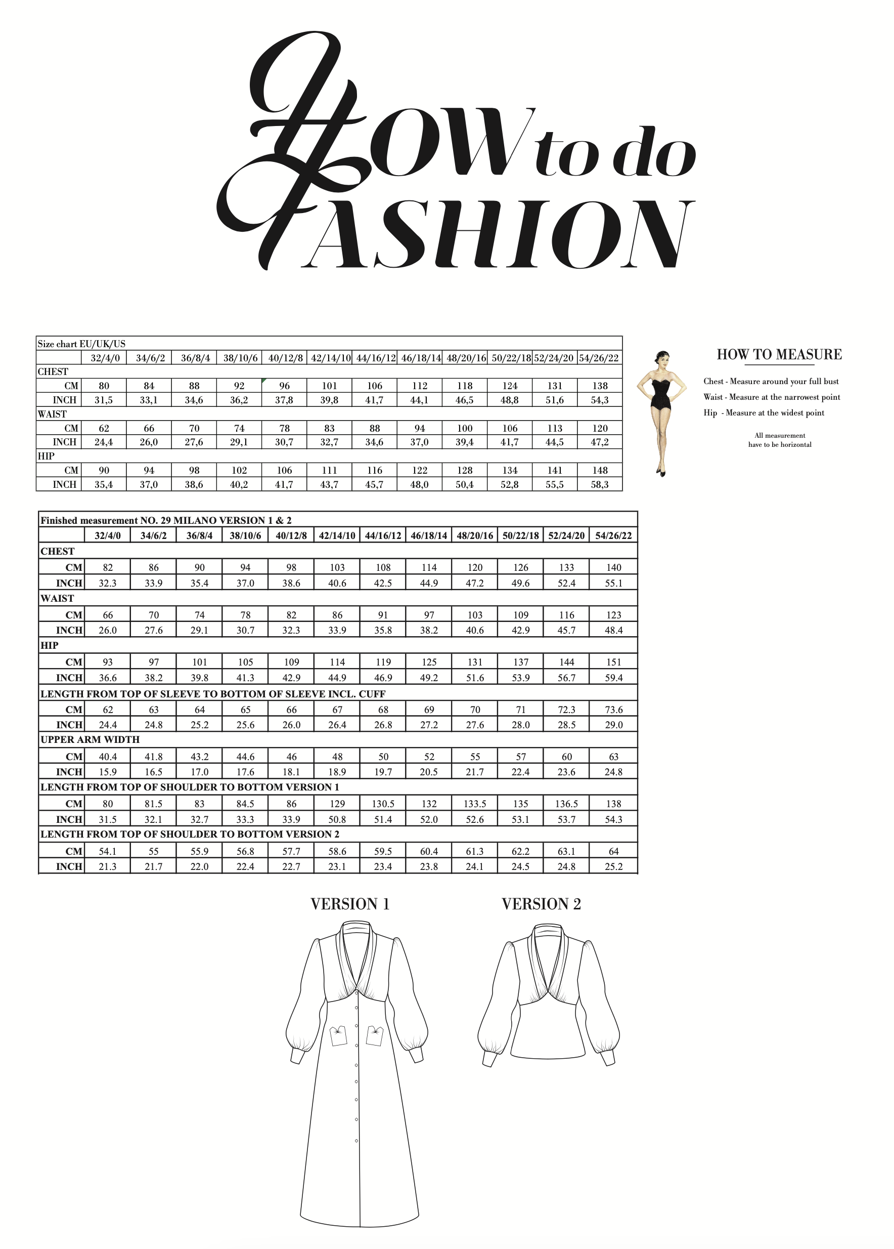 How to Do Fashion No. 29 Milano Dress/Blouse