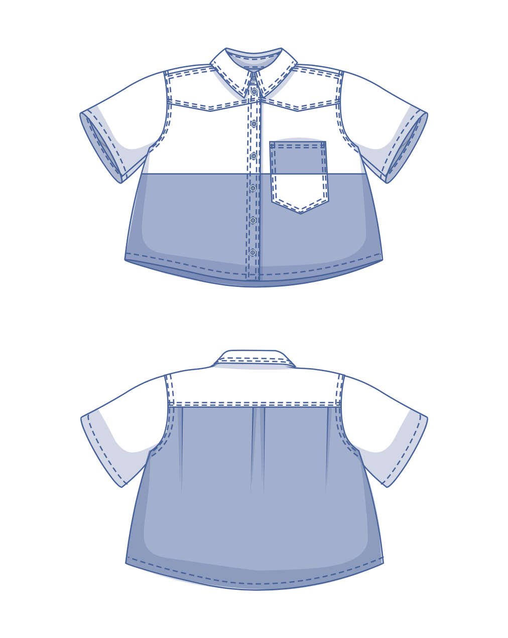 Fibre Mood Melody, Mimi and Melanie Shirts