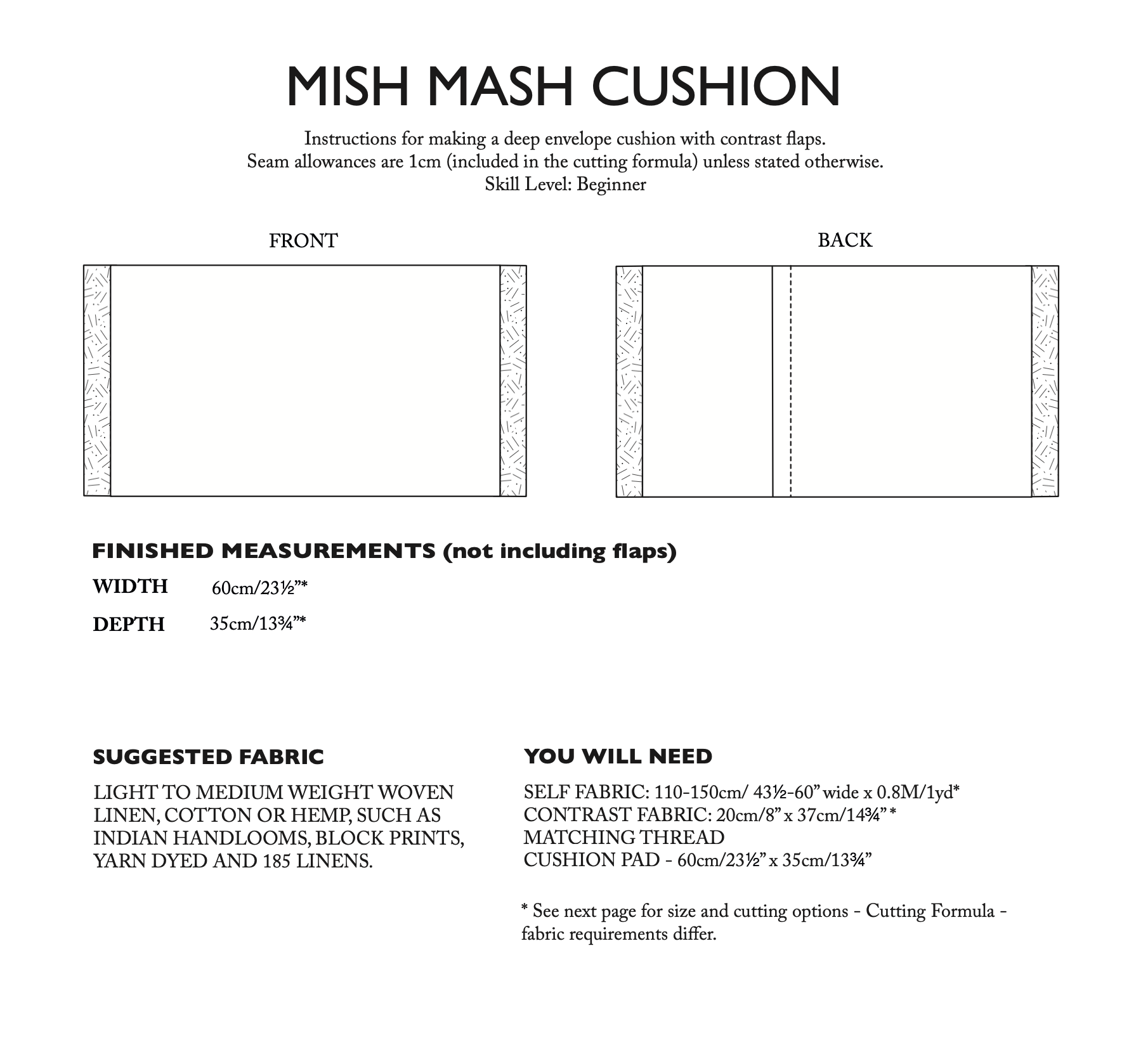 Merchant & Mills Mish Mash Cushion PDF