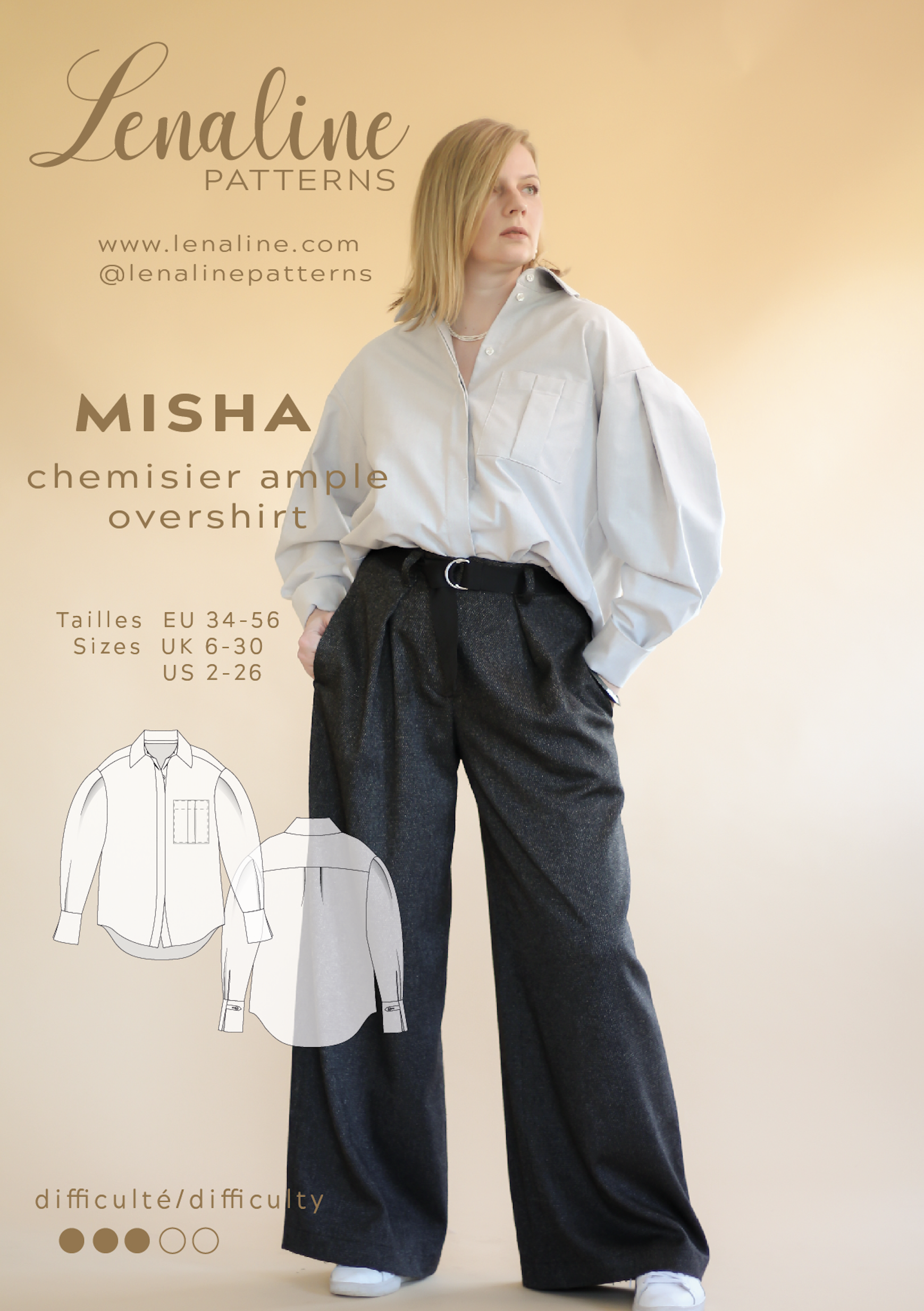Lenaline Patterns Misha Shirt