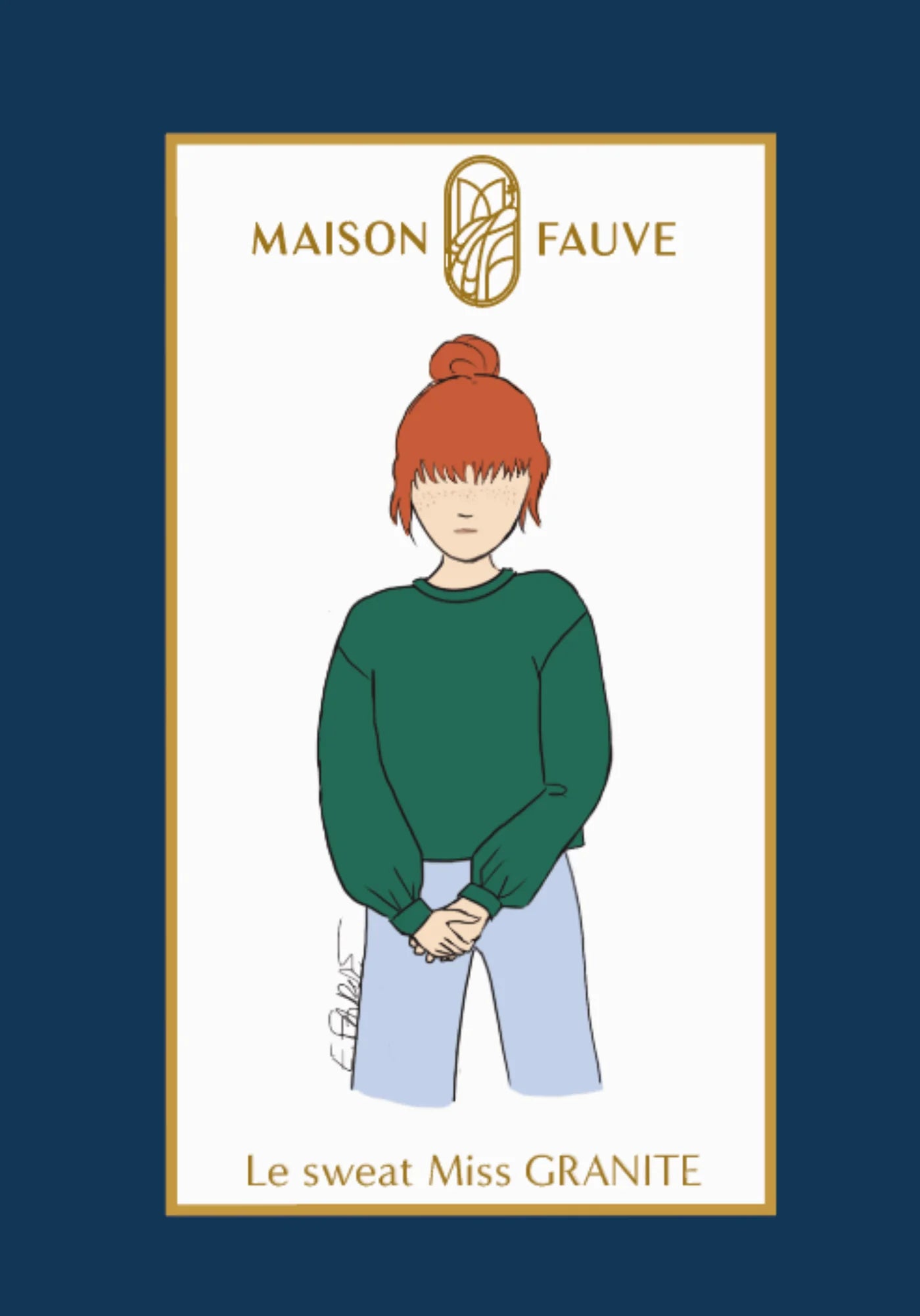 Maison Fauve Child/Teen Miss Granite Sweatshirt