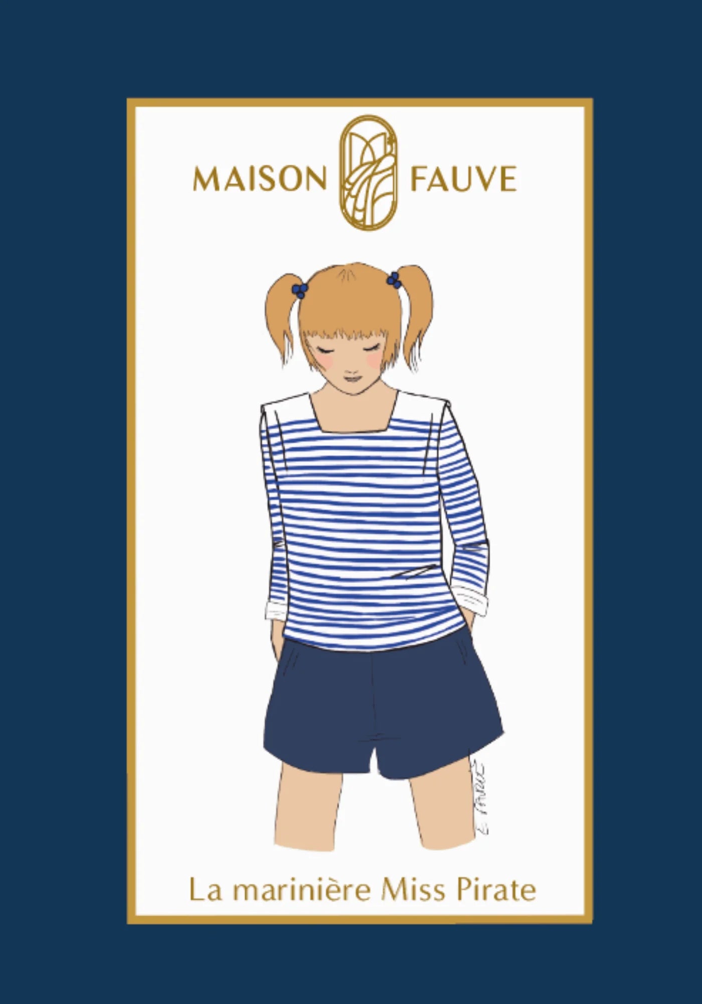 Maison Fauve Child/Teen Miss Pirate Breton Top