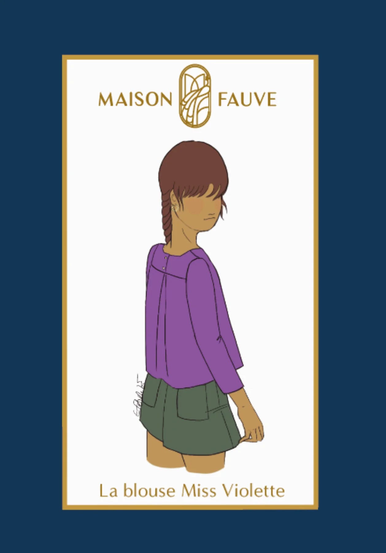 Maison Fauve Child/Teen Miss Violette Blouse