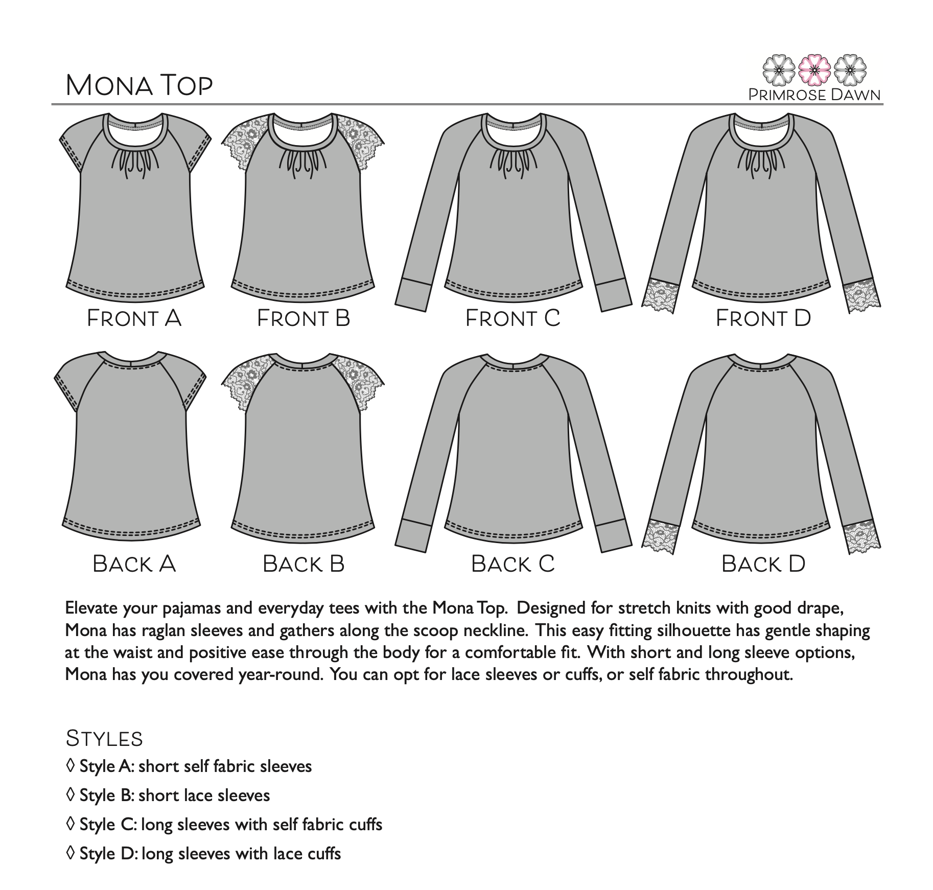 Primrose Dawn Mona Sira Pajamas PDF