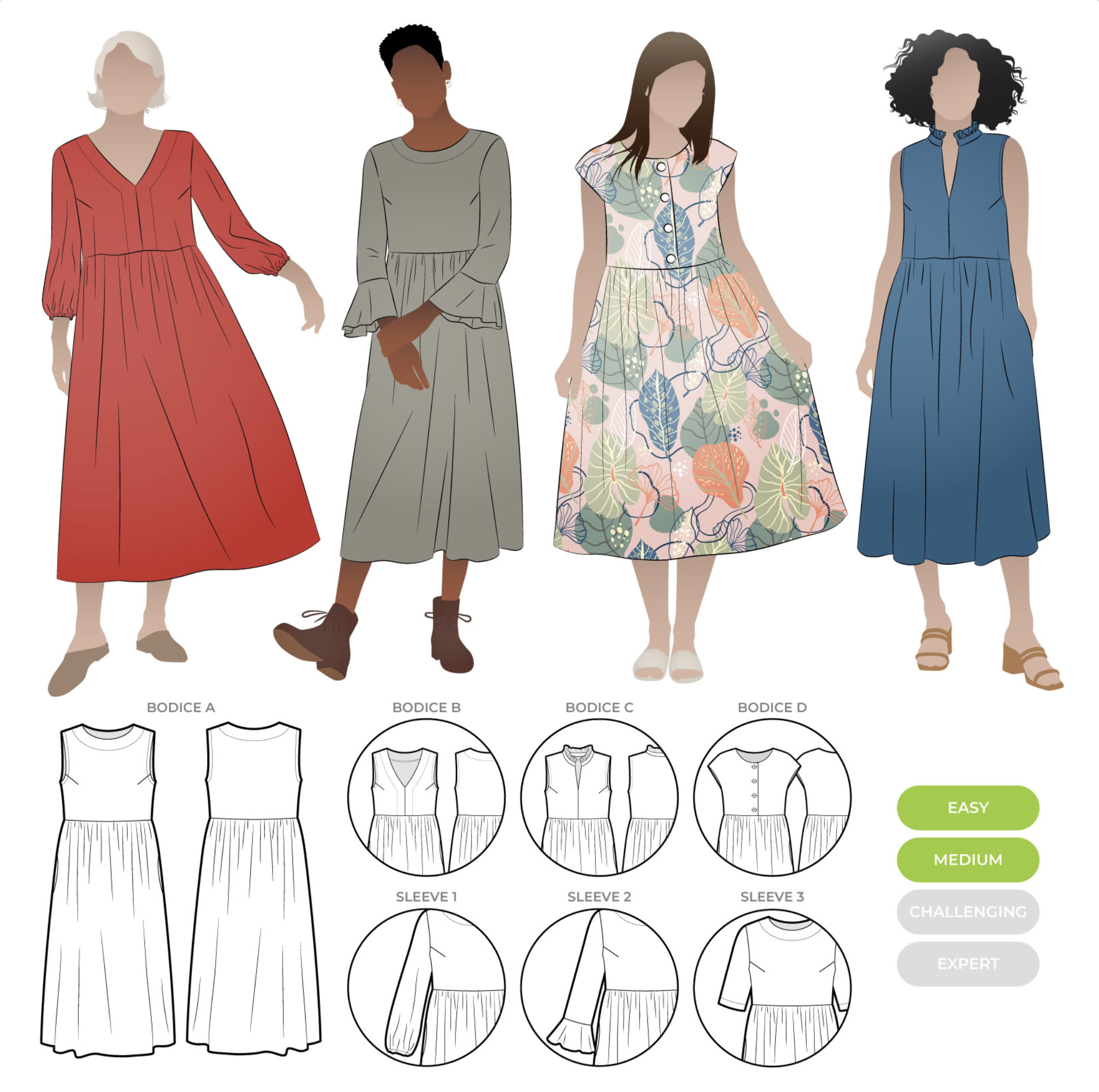 Style Arc Montana Dress Extension Pack