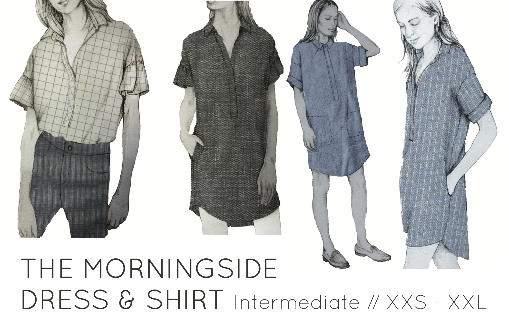 French Navy Morningside Dress and Shirt