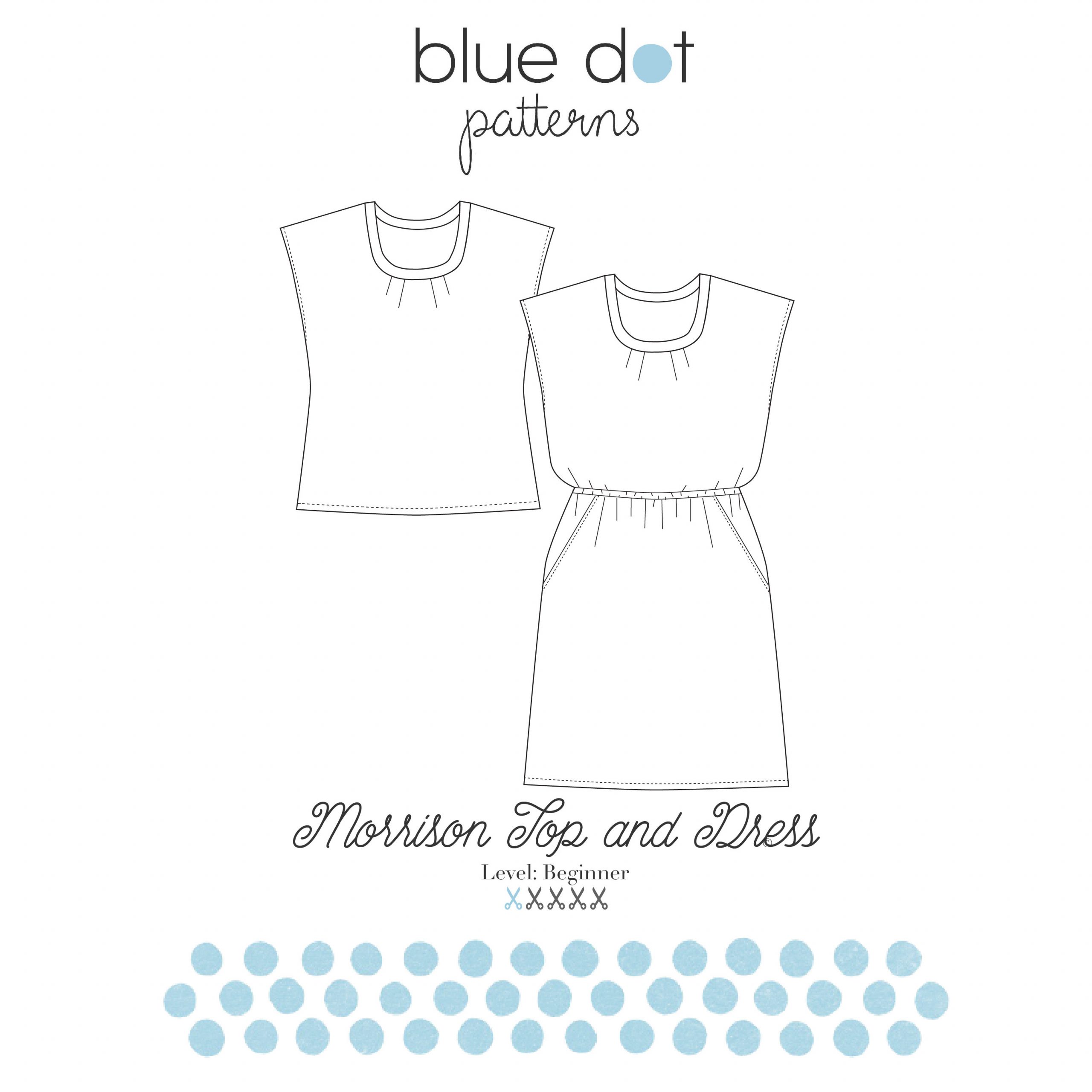 Blue Dot Patterns Morrison Top and Dress