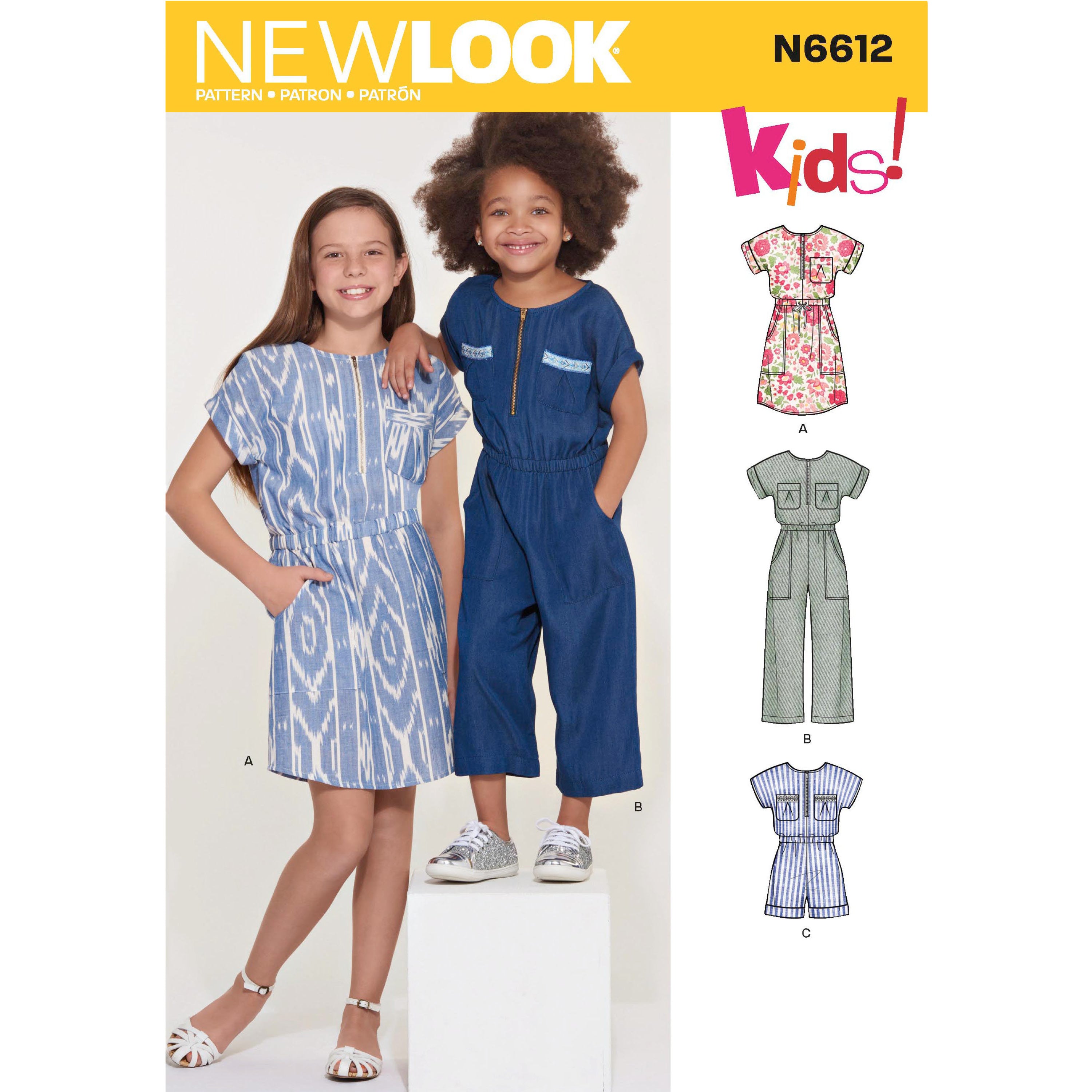 New Look Child/Teen Jumpsuit and Dress N6612