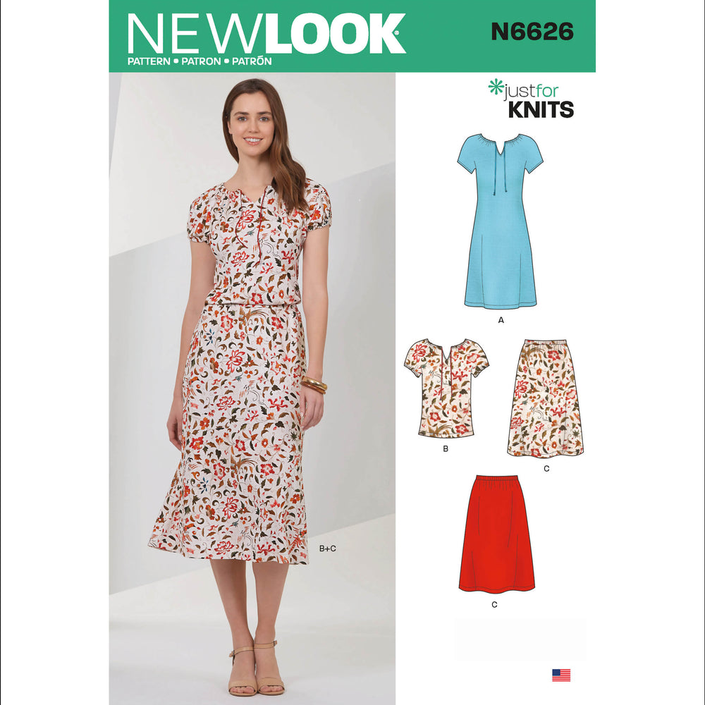 New Look Dress, Top and Skirt N6626