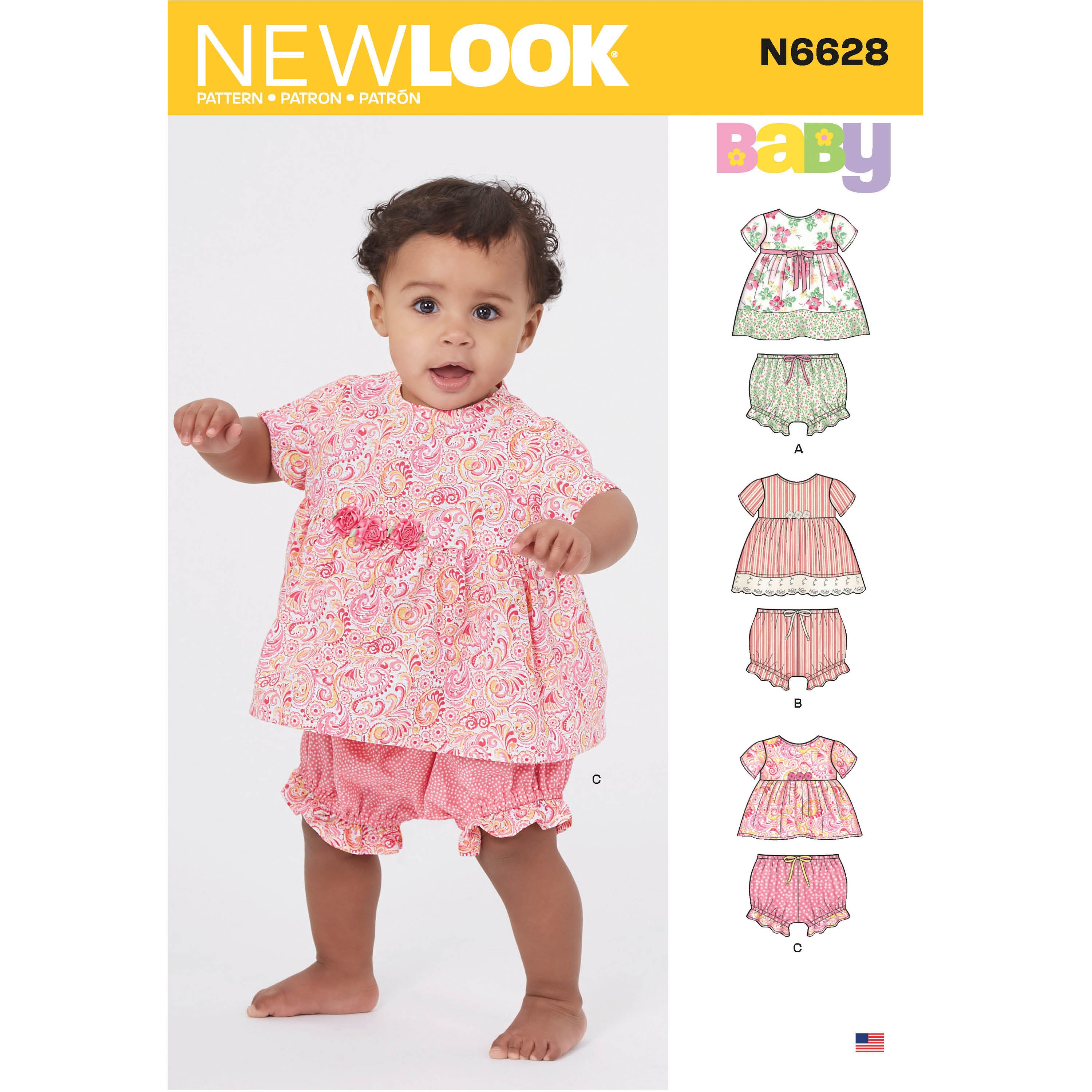 New Look Baby Dress and Panties N6628