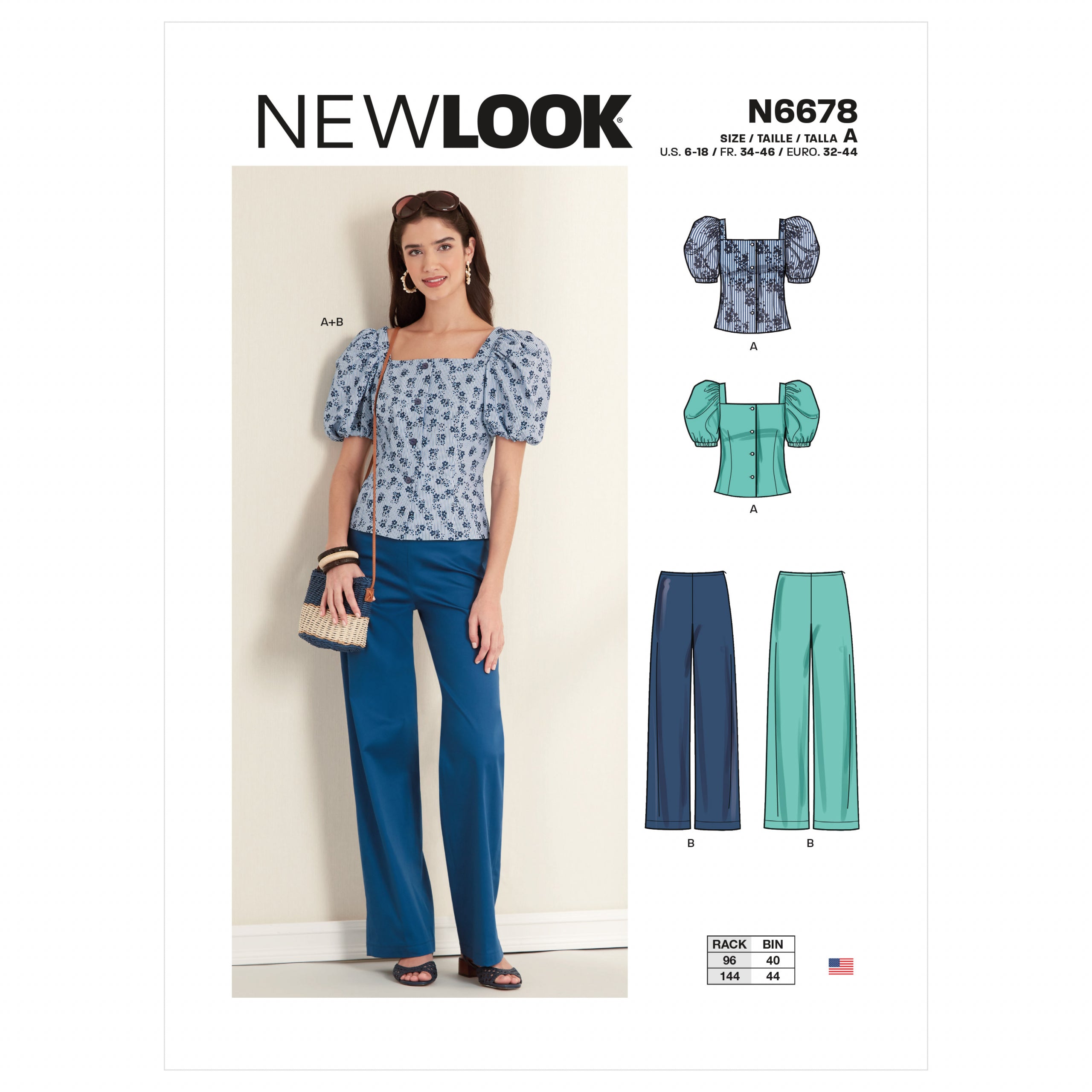 New Look Top and Trousers N6678
