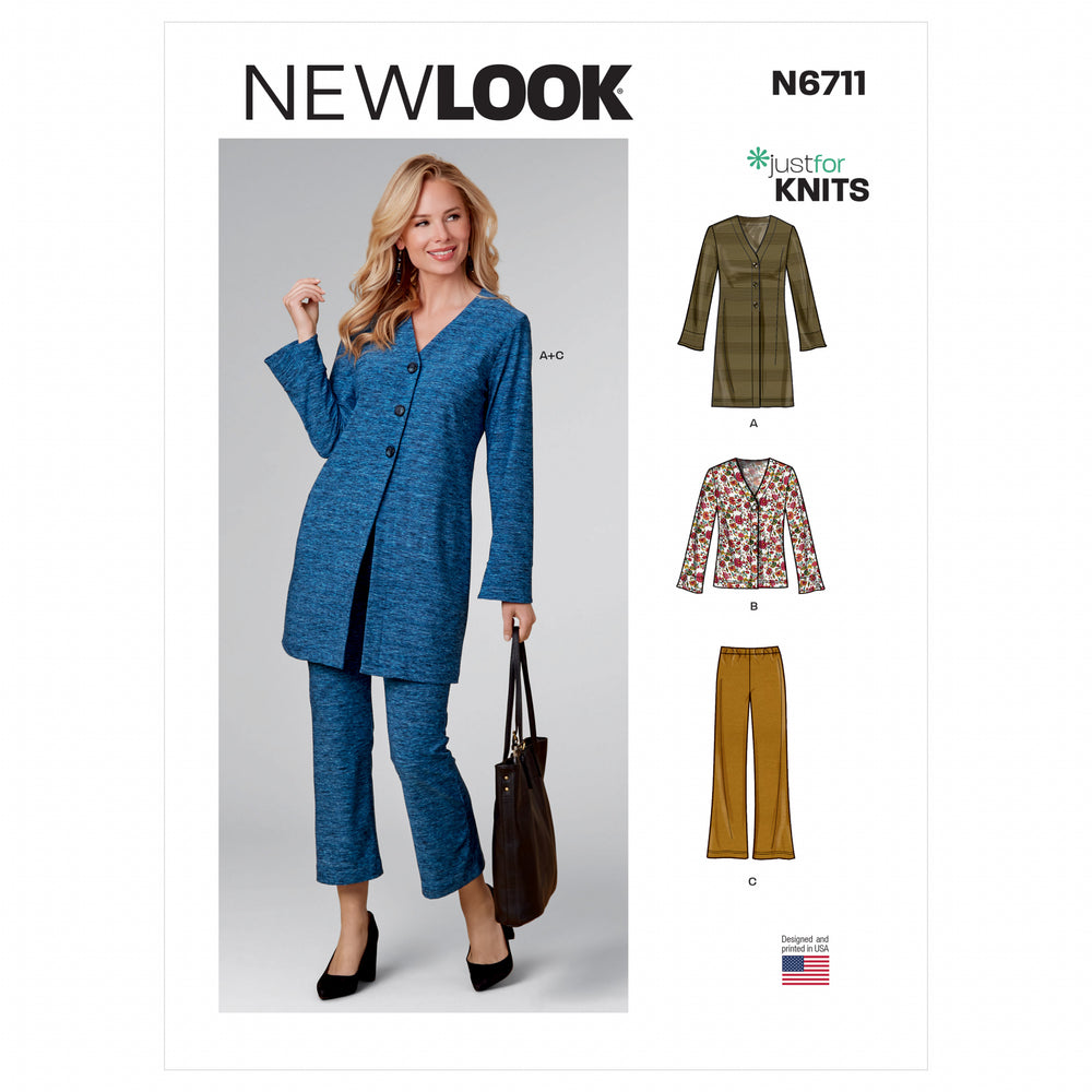 New Look Cardigan Jacket and Trousers N6711