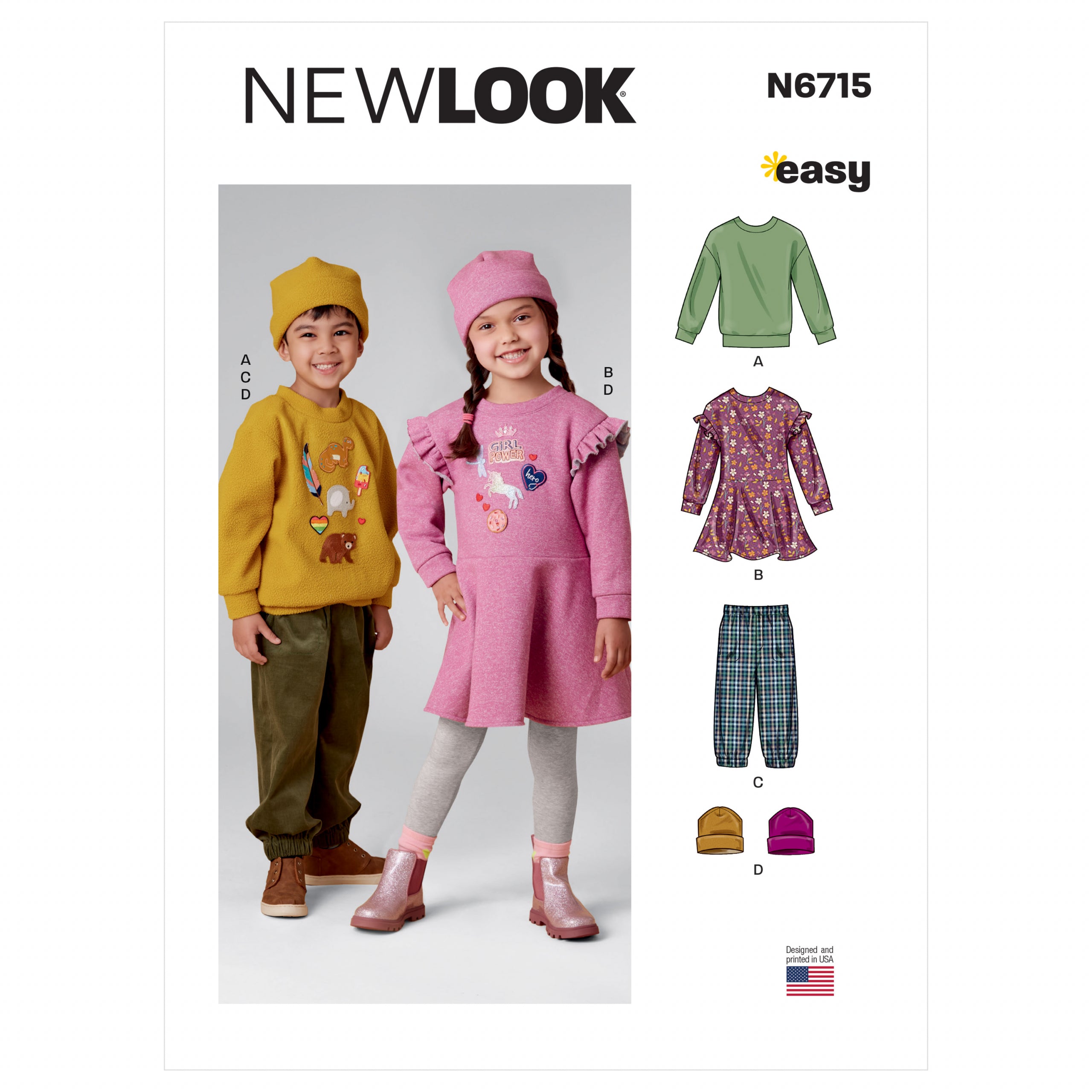 New Look Child Top, Dress & Trousers N6715