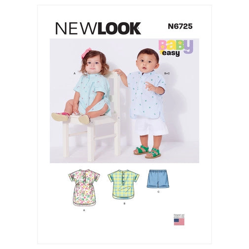 New Look Babies Top, Dress and Shorts N6725