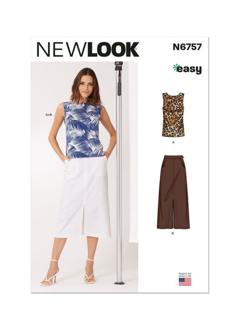 New Look Top and Skirt N6757