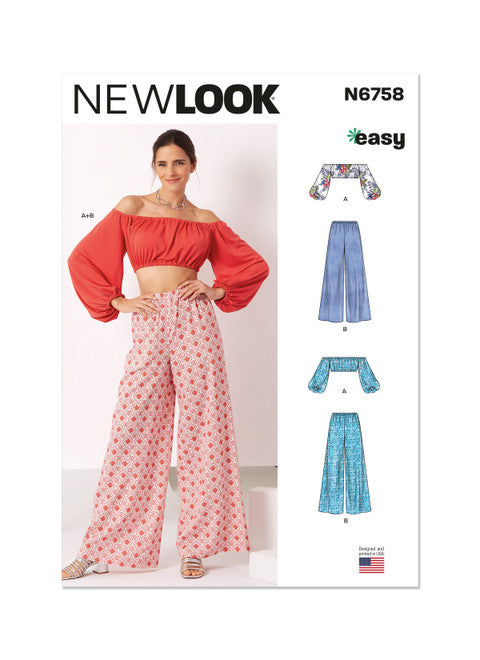 New Look Top and Trousers N6758