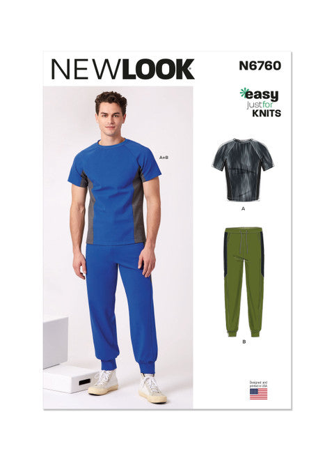 New Look Men's Top and Joggers N6760