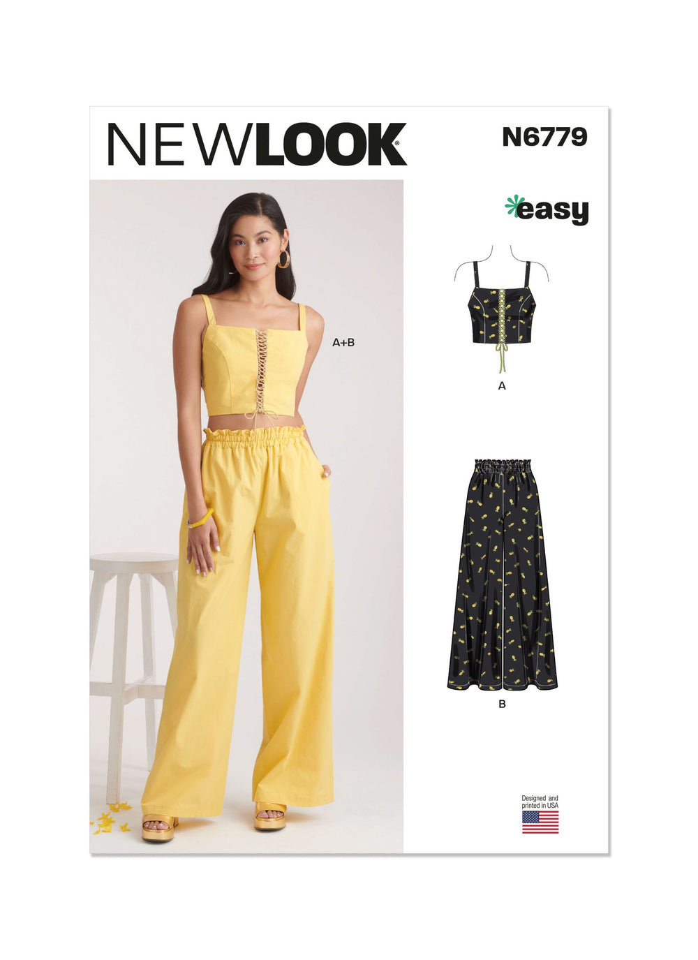 New Look Bra Top & Trousers N6779