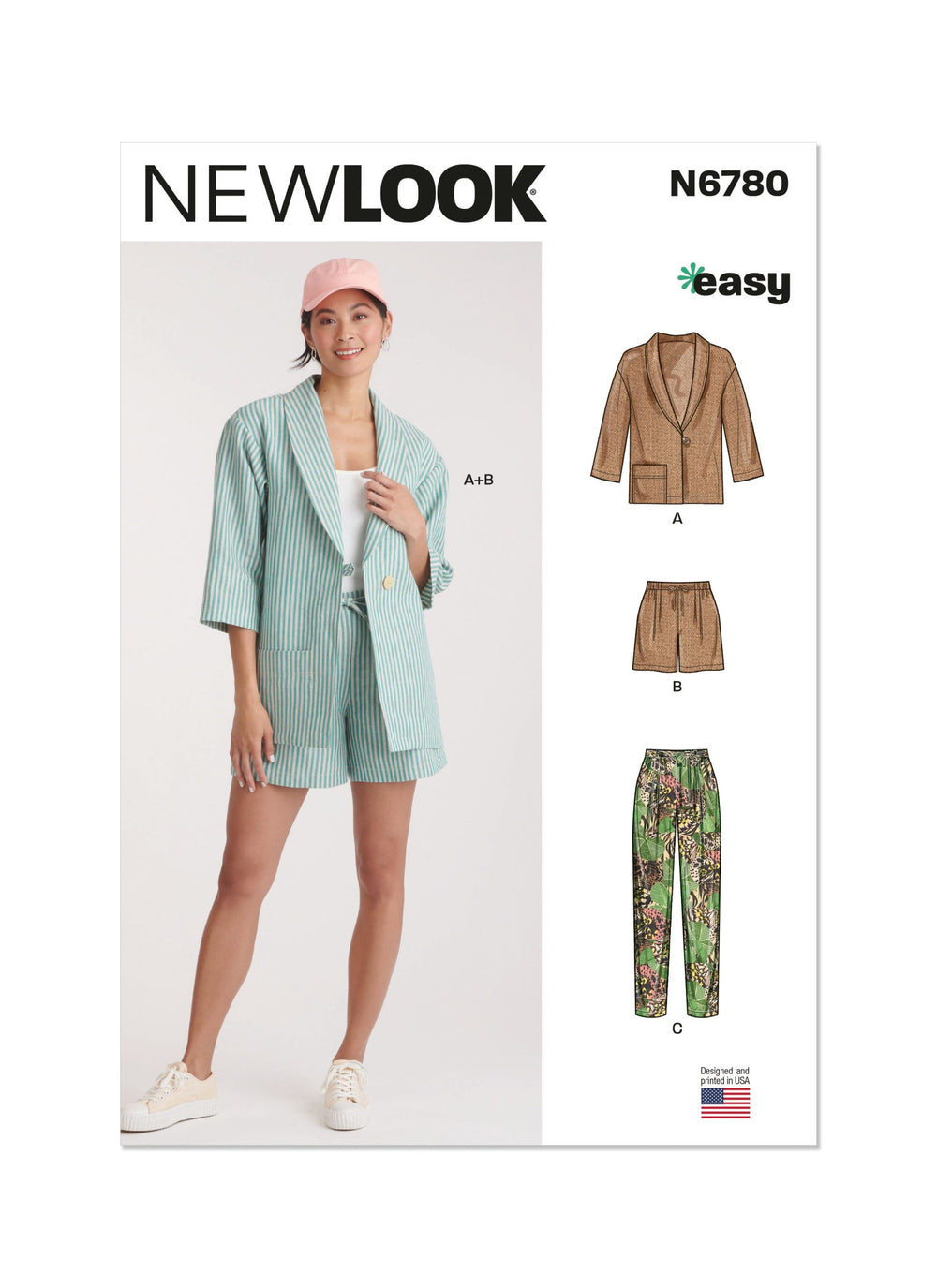 New Look Jacket, Shorts & Trousers N6780