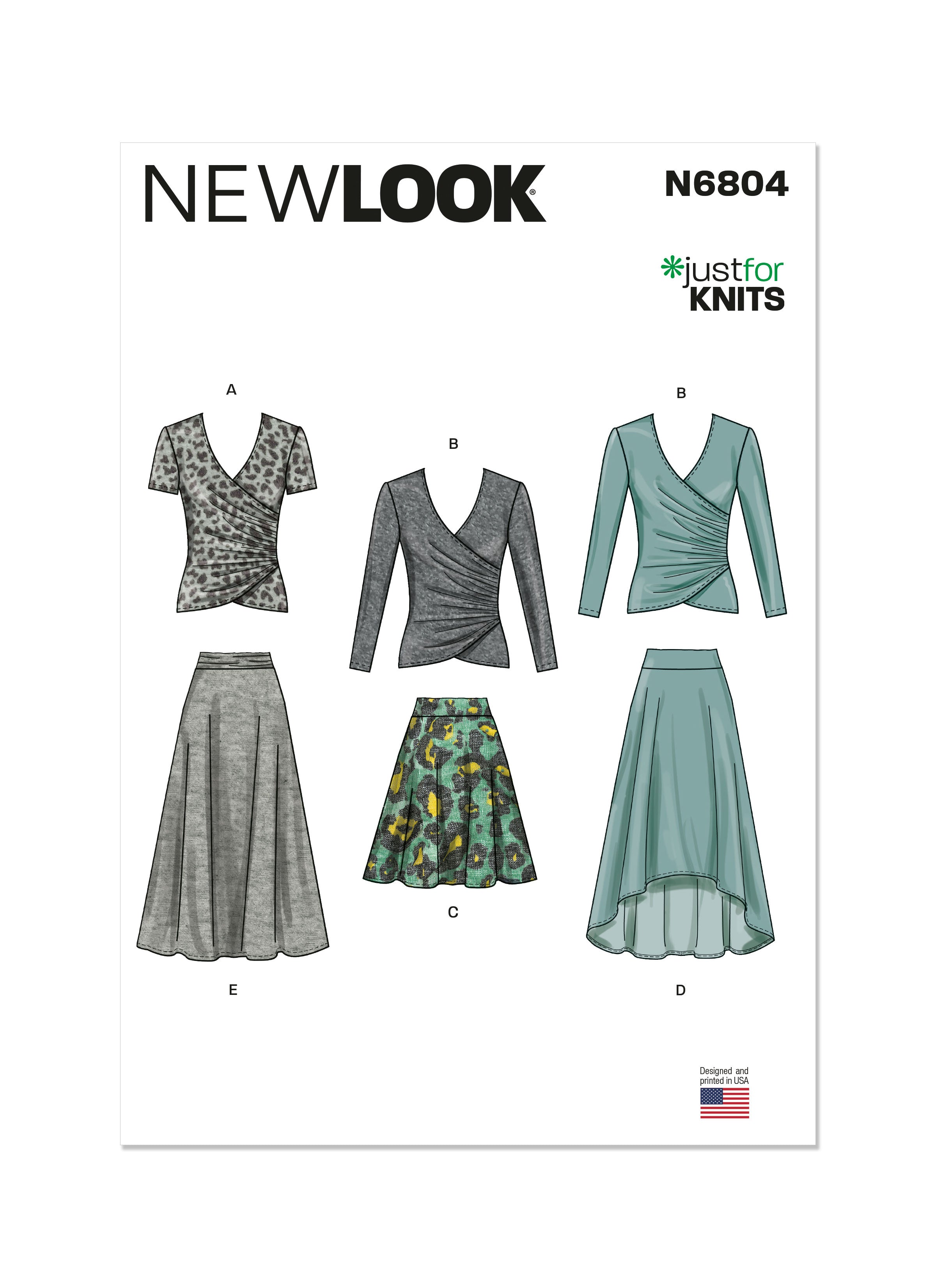 New Look Knit Tops and Skirts N6804