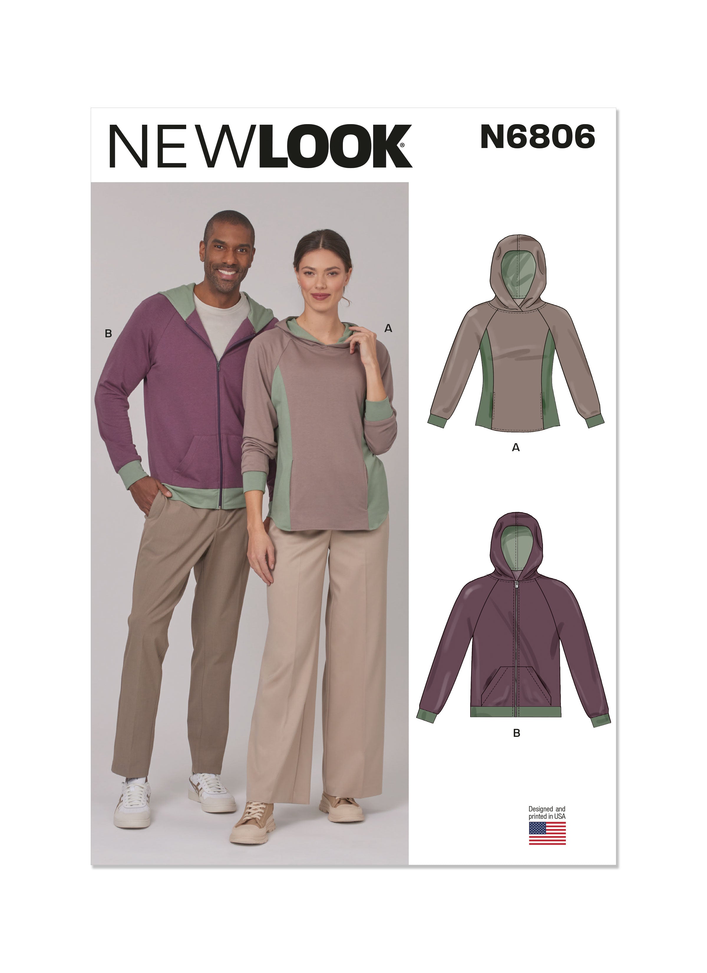 New Look Unisex Hoodies N6806