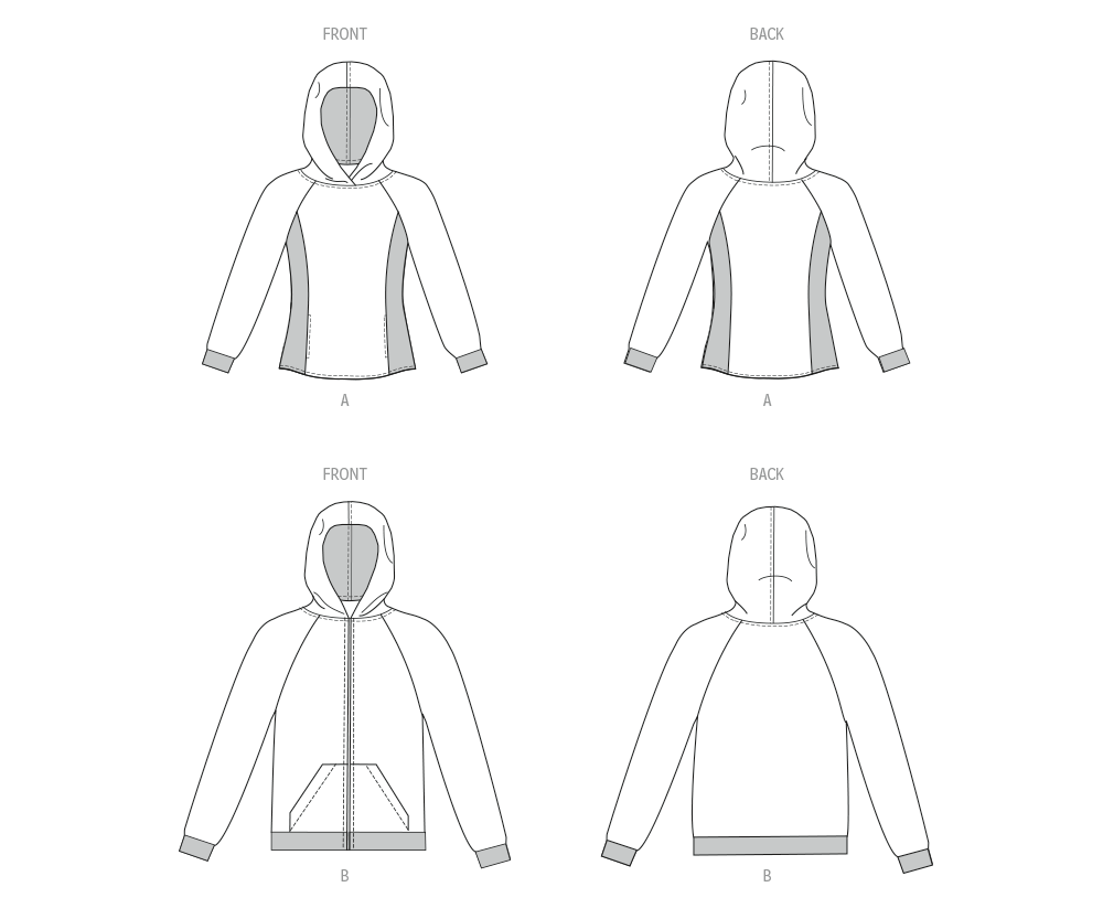 New Look Unisex Hoodies N6806