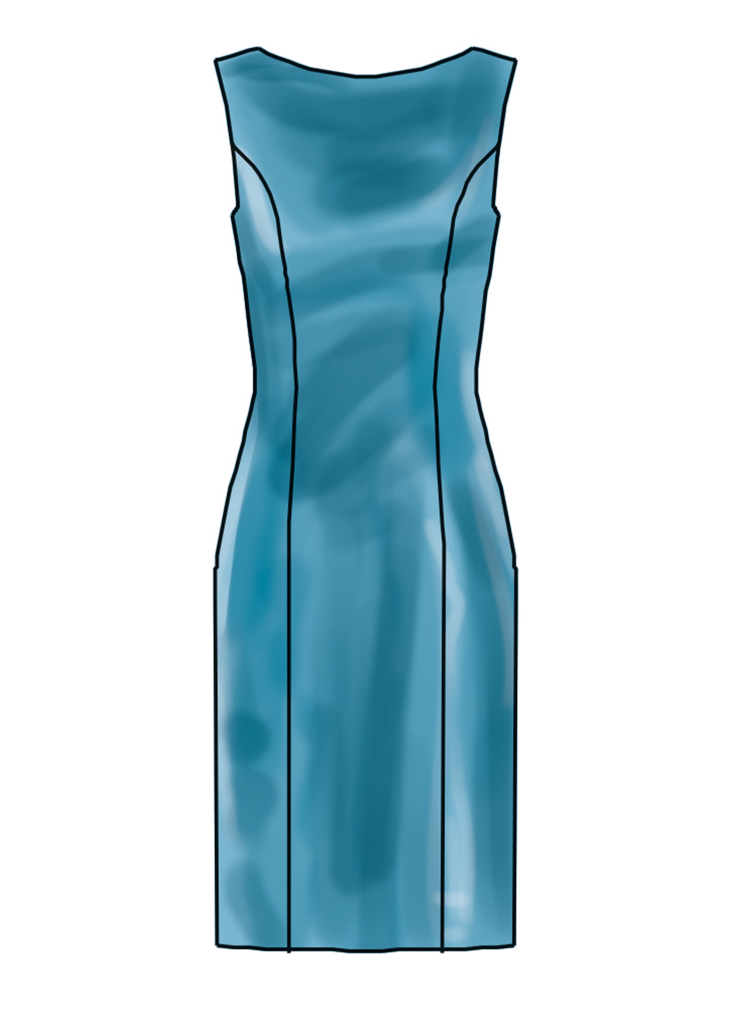 New Look Misses' Jacket, Belt and Dress with Petite Lines N6809