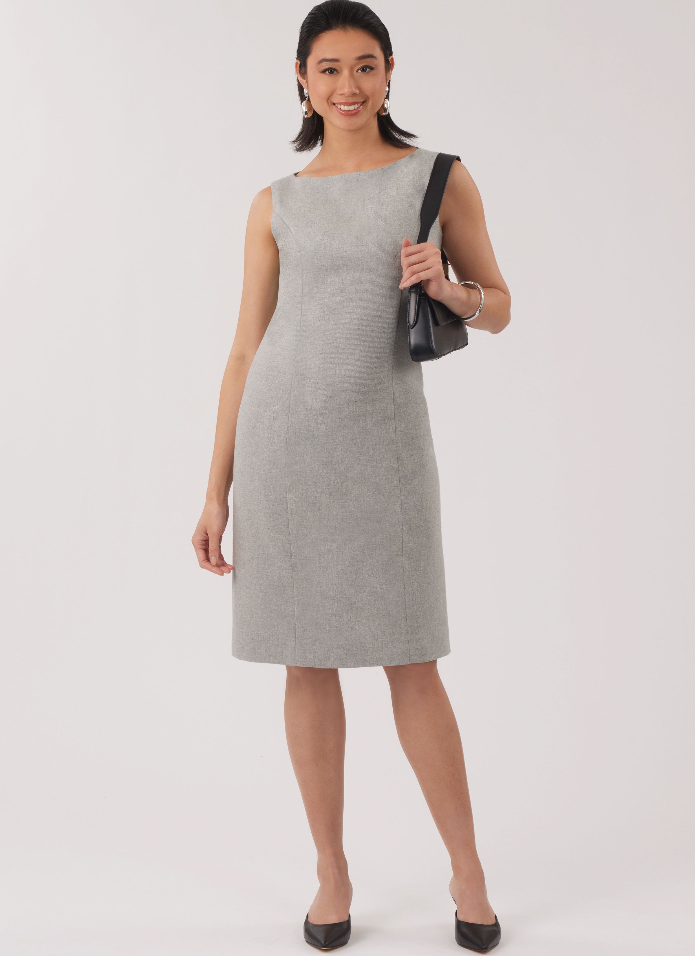 New Look Misses' Jacket, Belt and Dress with Petite Lines N6809