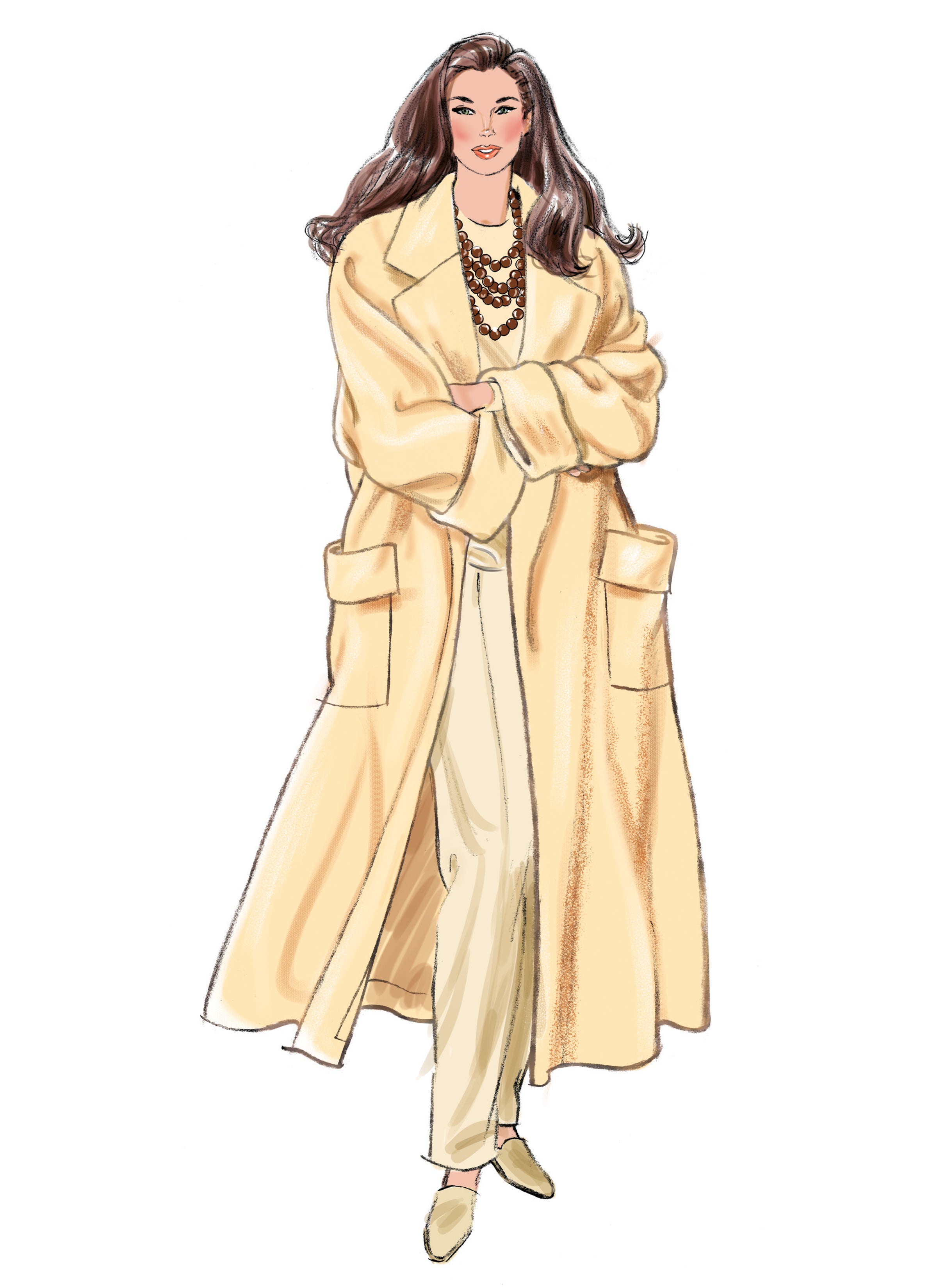 New Look Misses' Coat with Belt in Two Lengths N6810