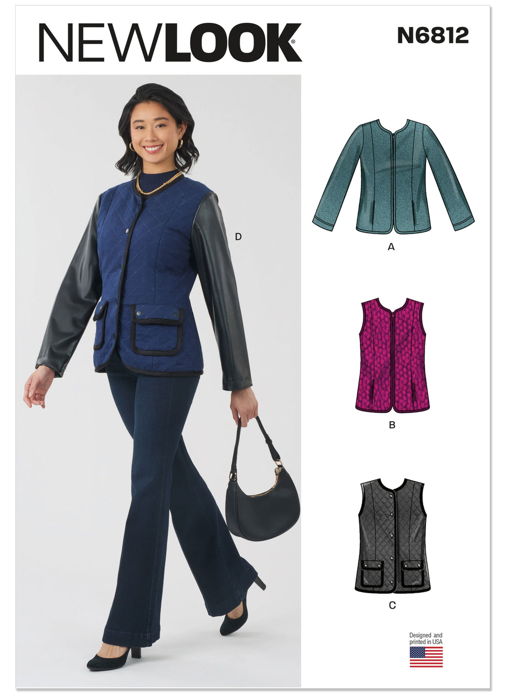 New Look Misses' Jacket and Vest N6812