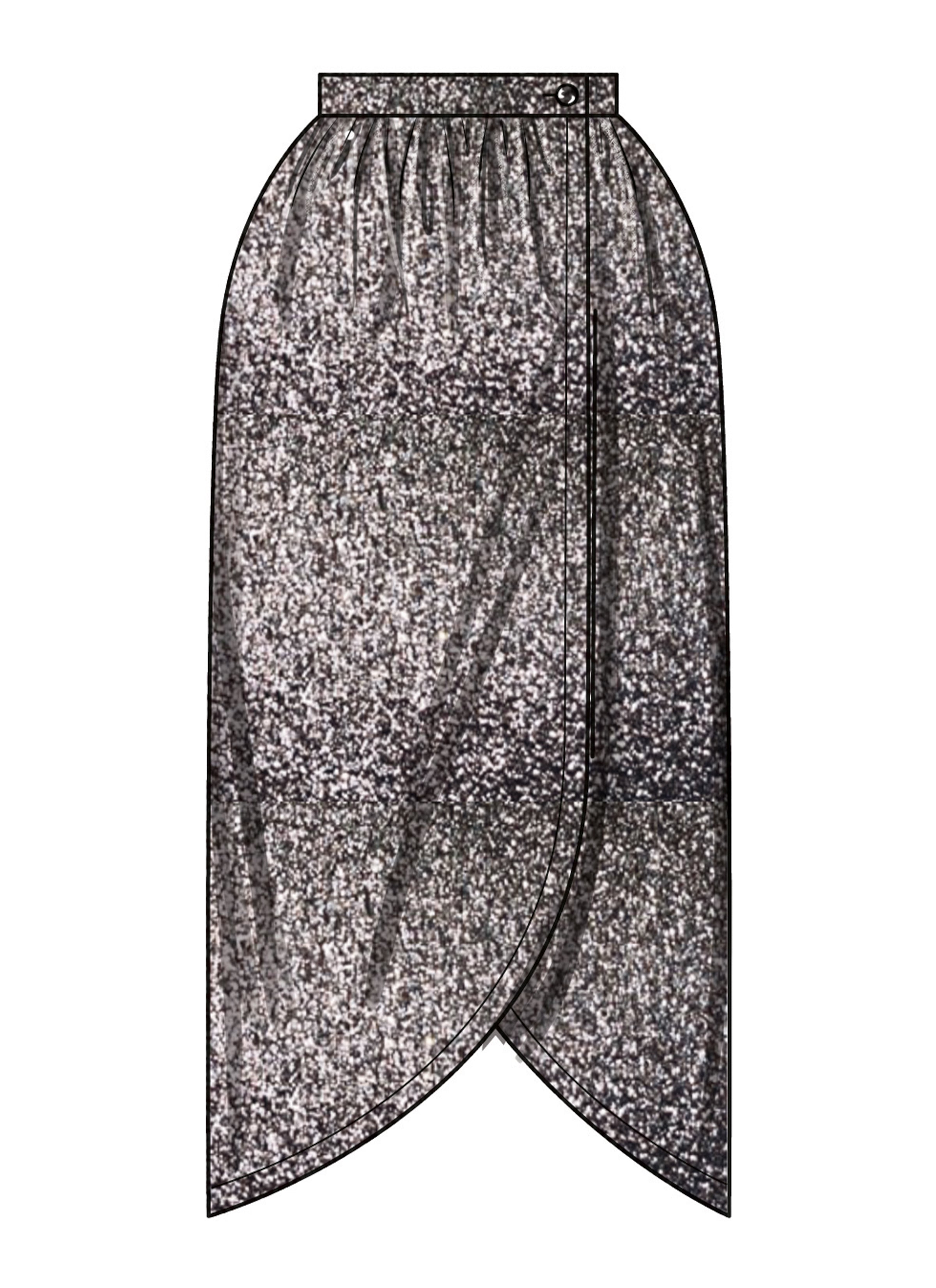 New Look Misses' Wrap Skirt in Two Lengths N6813