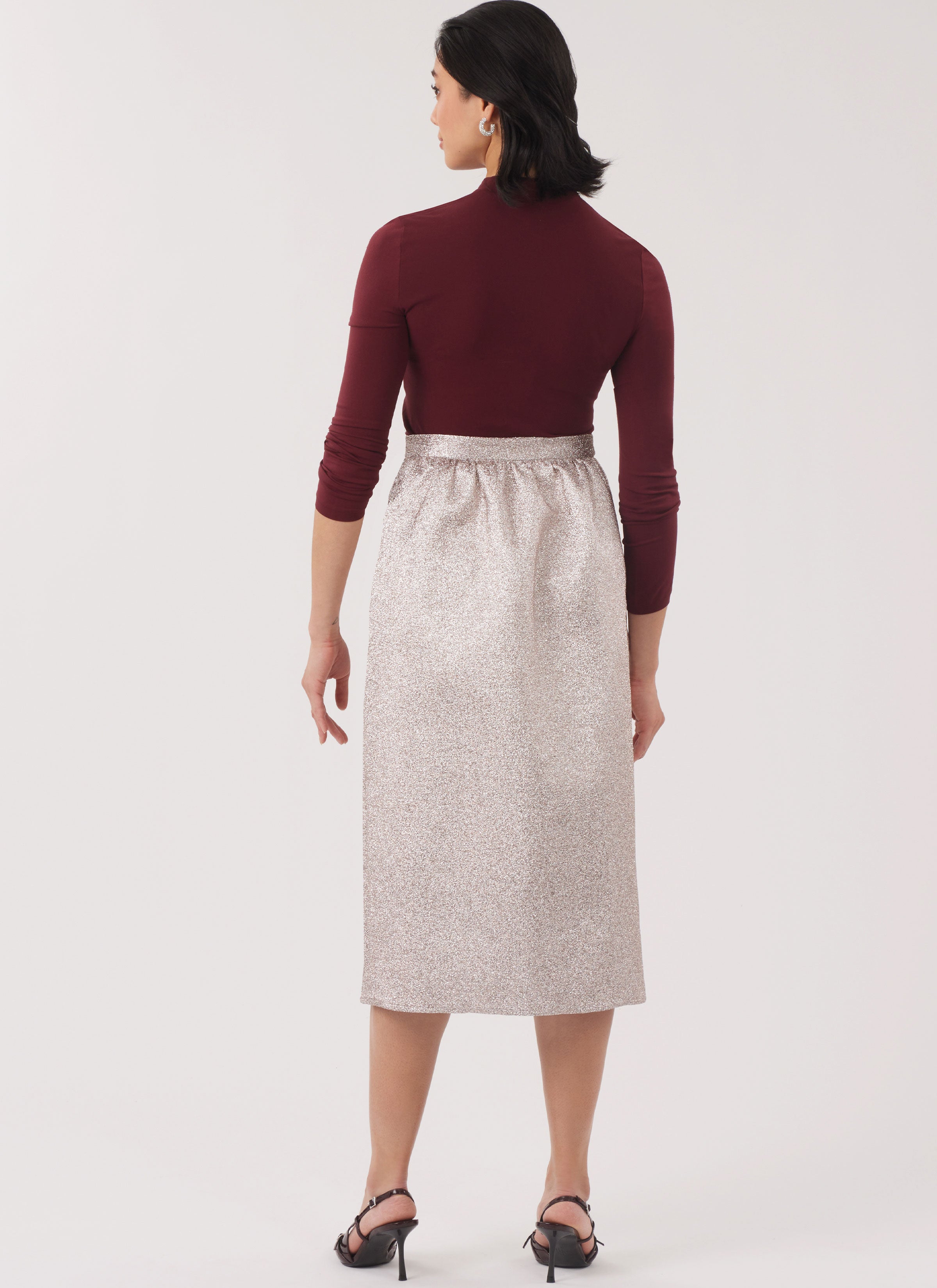 New Look Misses' Wrap Skirt in Two Lengths N6813
