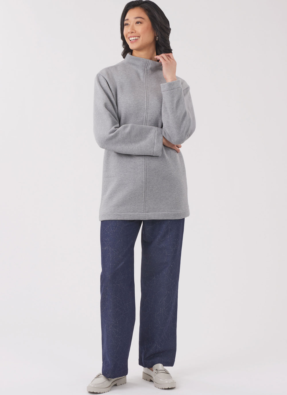 New Look Misses' Knit Tops and Knit or Woven Pull on Trousers N6814
