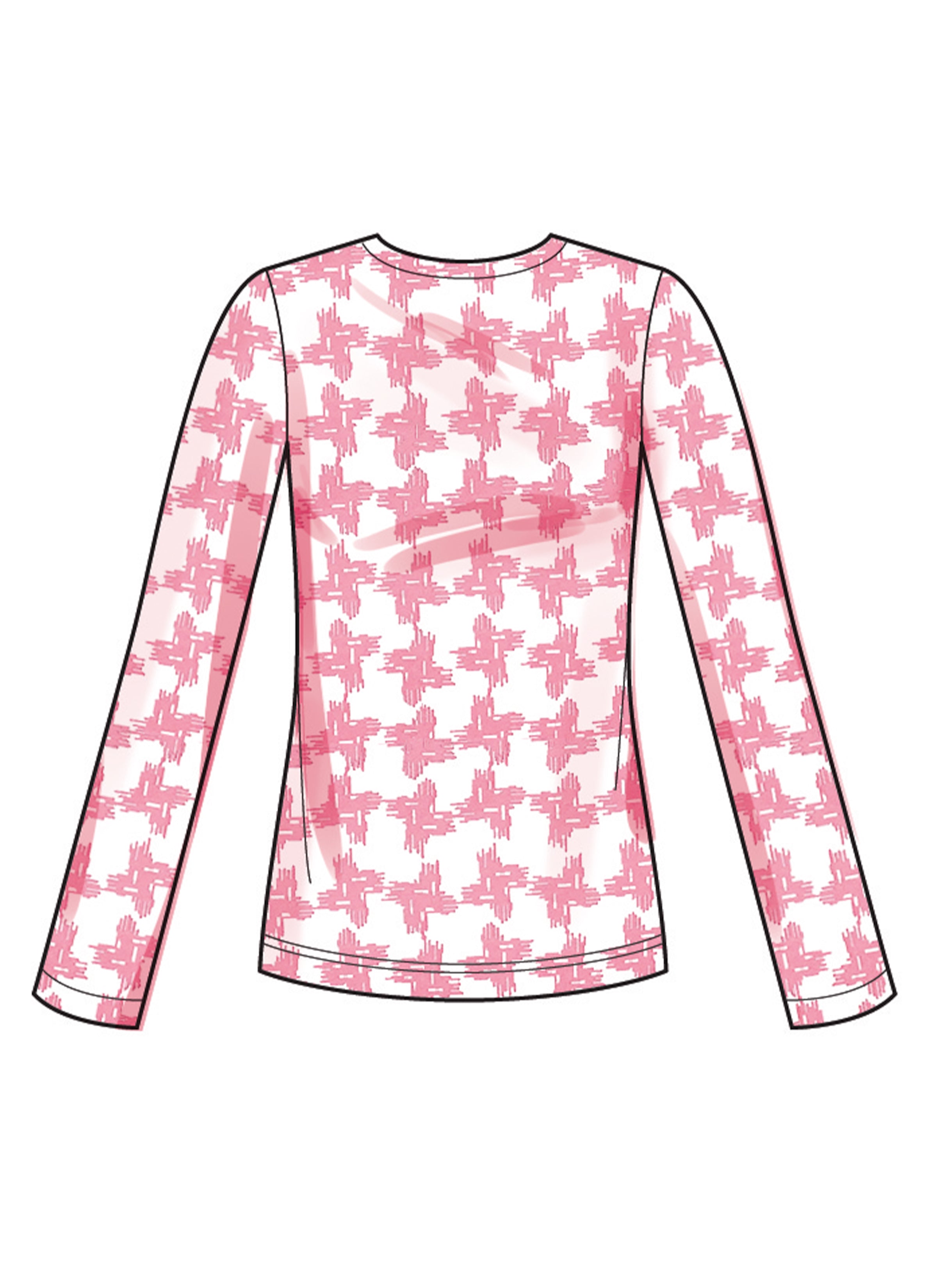 New Look Misses' Knit Tops and Skirt In Two Lengths N6815