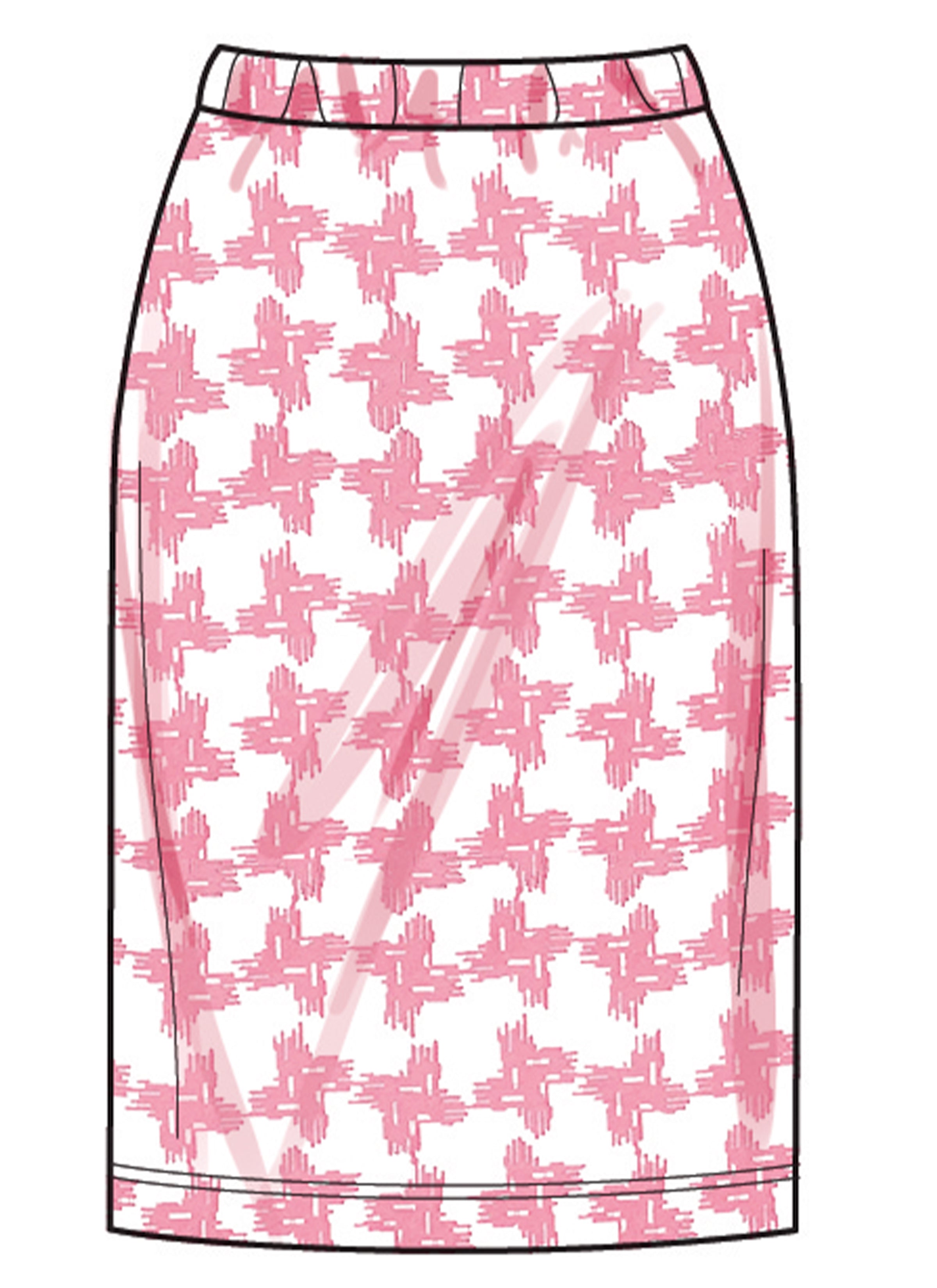 New Look Misses' Knit Tops and Skirt In Two Lengths N6815