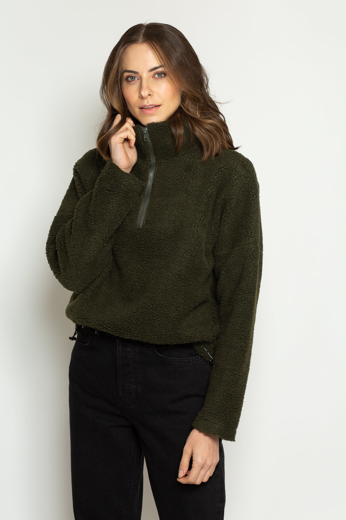 Bara Studio Nela Zip-neck Sweater